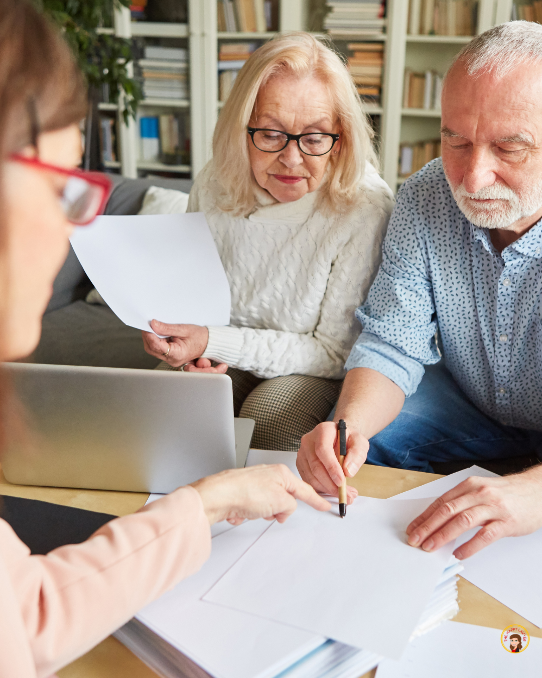 Family reviewing home ownership documents and estate planning paperwork related to protecting the family home in North Carolina.