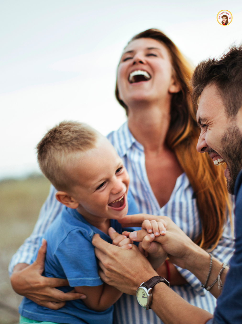 Happy family with young child enjoying time together while planning their estate in Wake County North Carolina