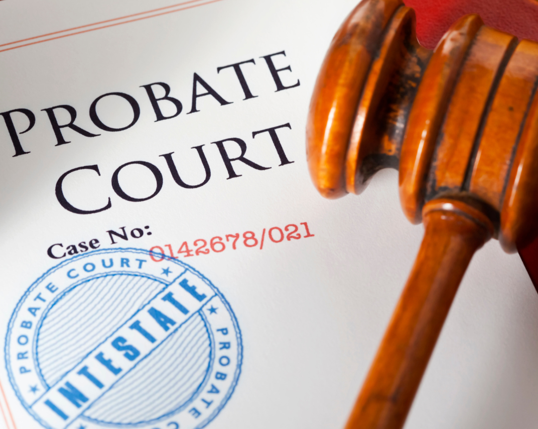 Probate court document illustrating how estates are handled in North Carolina when someone dies without an estate plan.