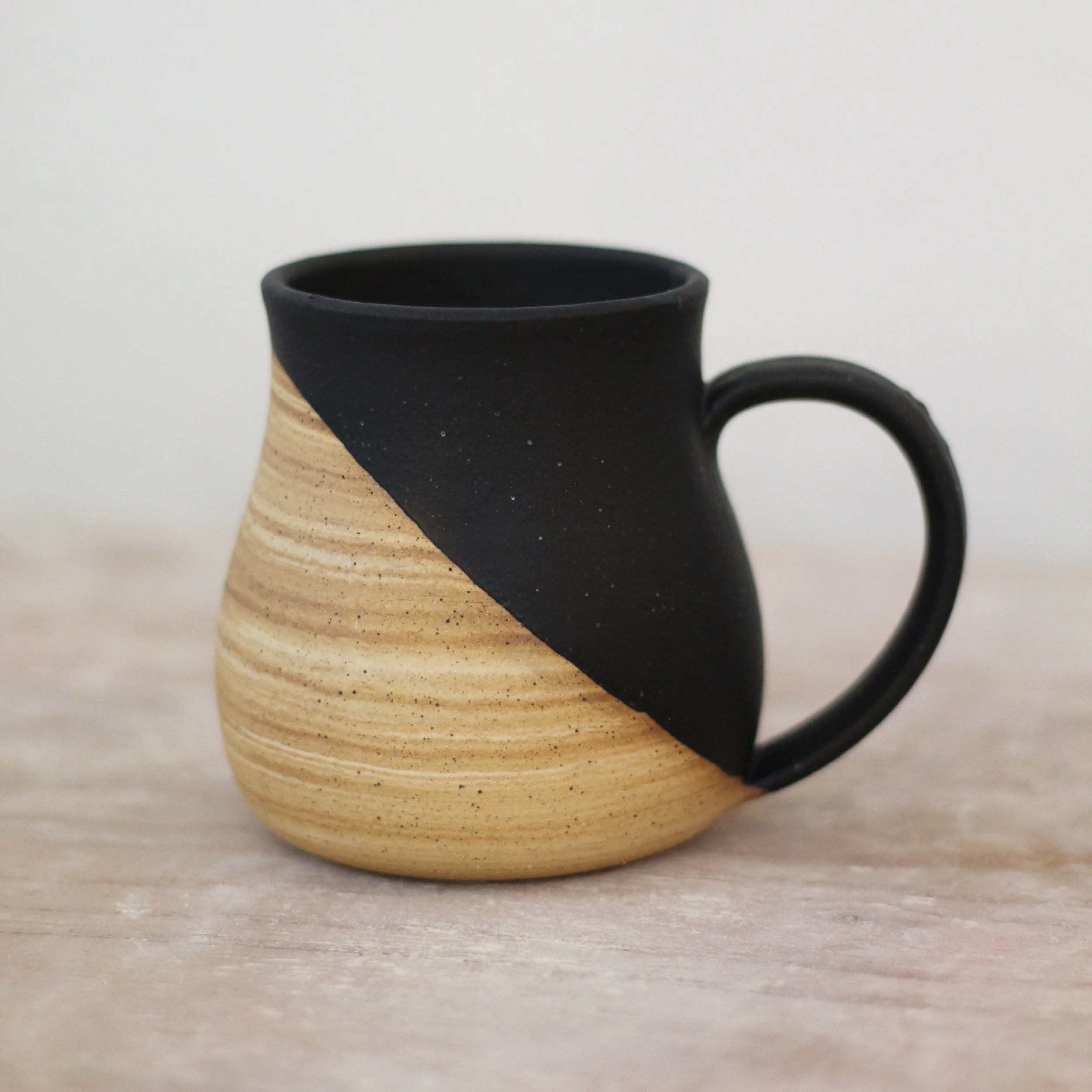 Black & Sand Ceramic Mug