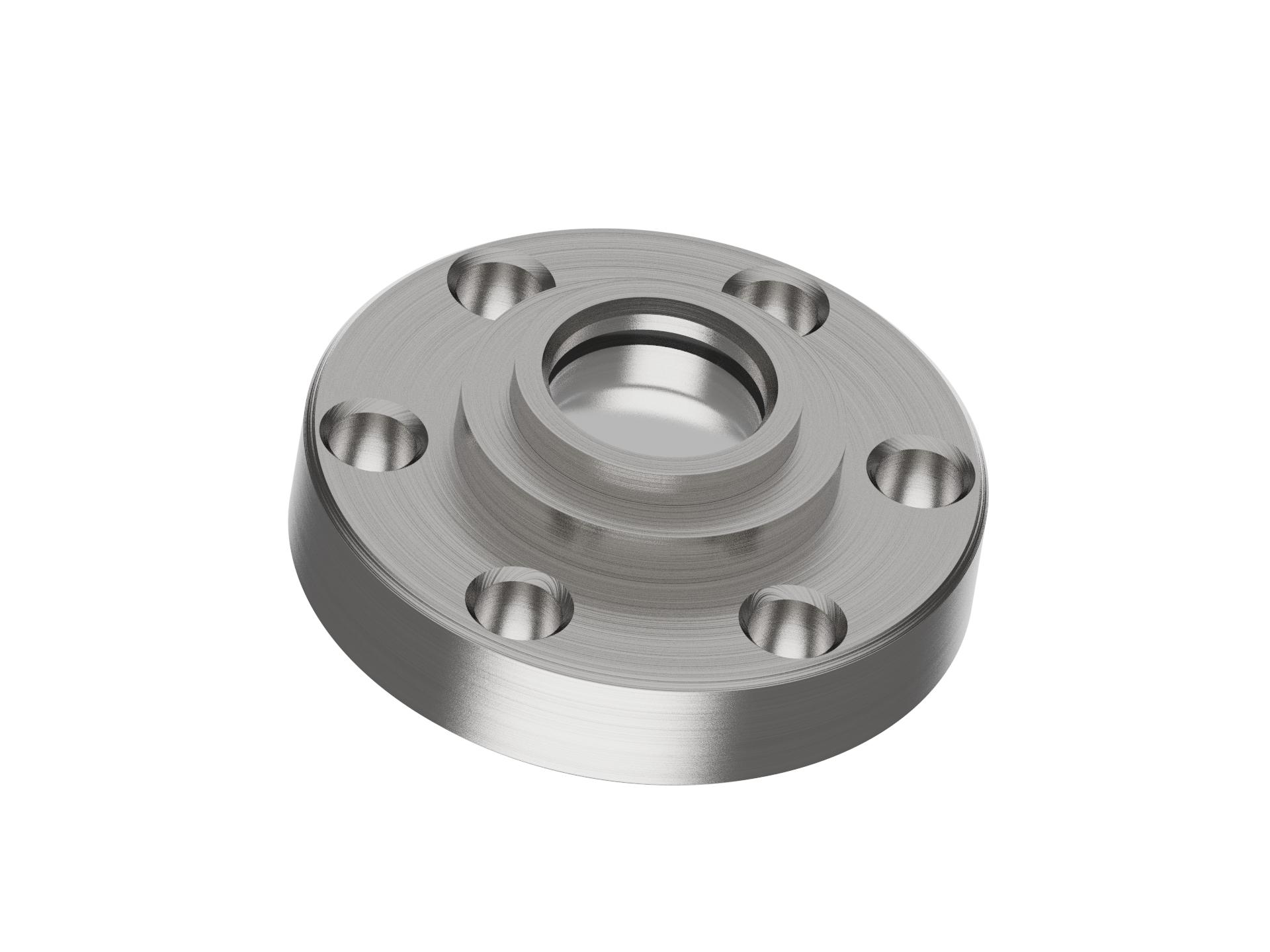 Calcium Fluoride 157nm VUV Grade UHV Viewport on a Non-magnetic 316LN ...
