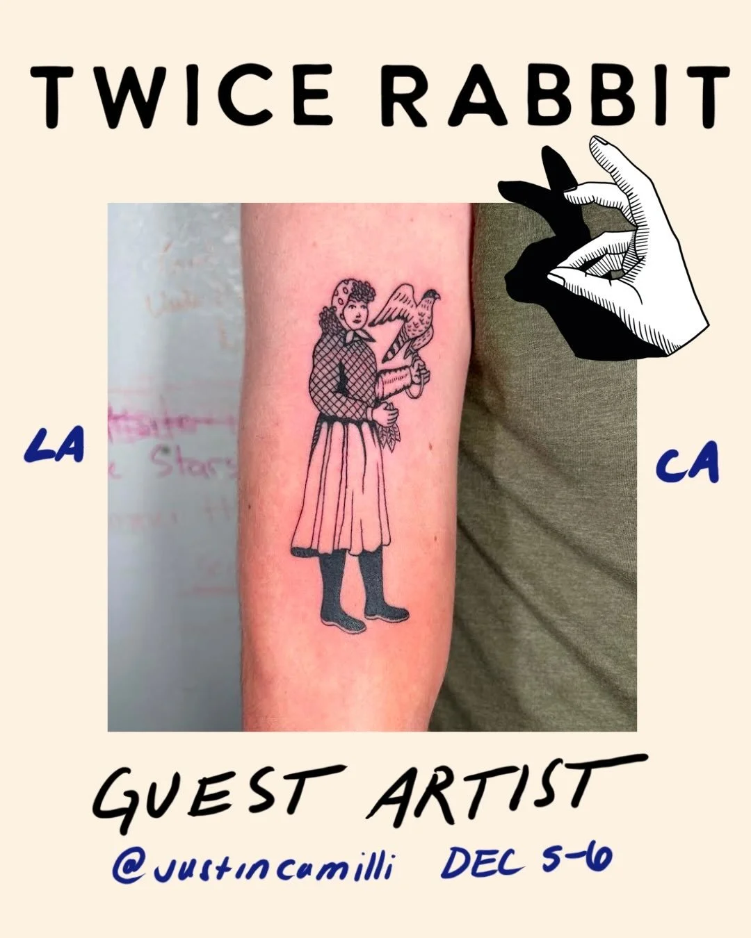 Looking forward to hosting @justincamilli next month! Reach out to them directly to book in ✨