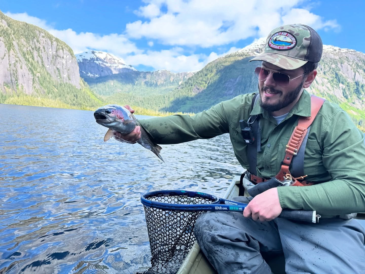 Fishing in the Misty Fjords is a once in a lifetime experience, especially when the rainbows cooperate. #flyfishing #fishing #catchandrelease #flytying #trout #troutfishing #alaskalife #flyfishingaddict #flyfishingjunkie #flyfishinglife #fishinglife