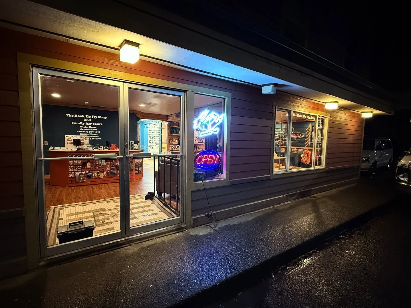 The new shop is ready to go for tomorrow! We moved to 1601 Tongass Ave to have a larger and more appropriate space for our operation, just one building over from the west flight building. For the winter we will be doing fly tying every Saturday at 9: