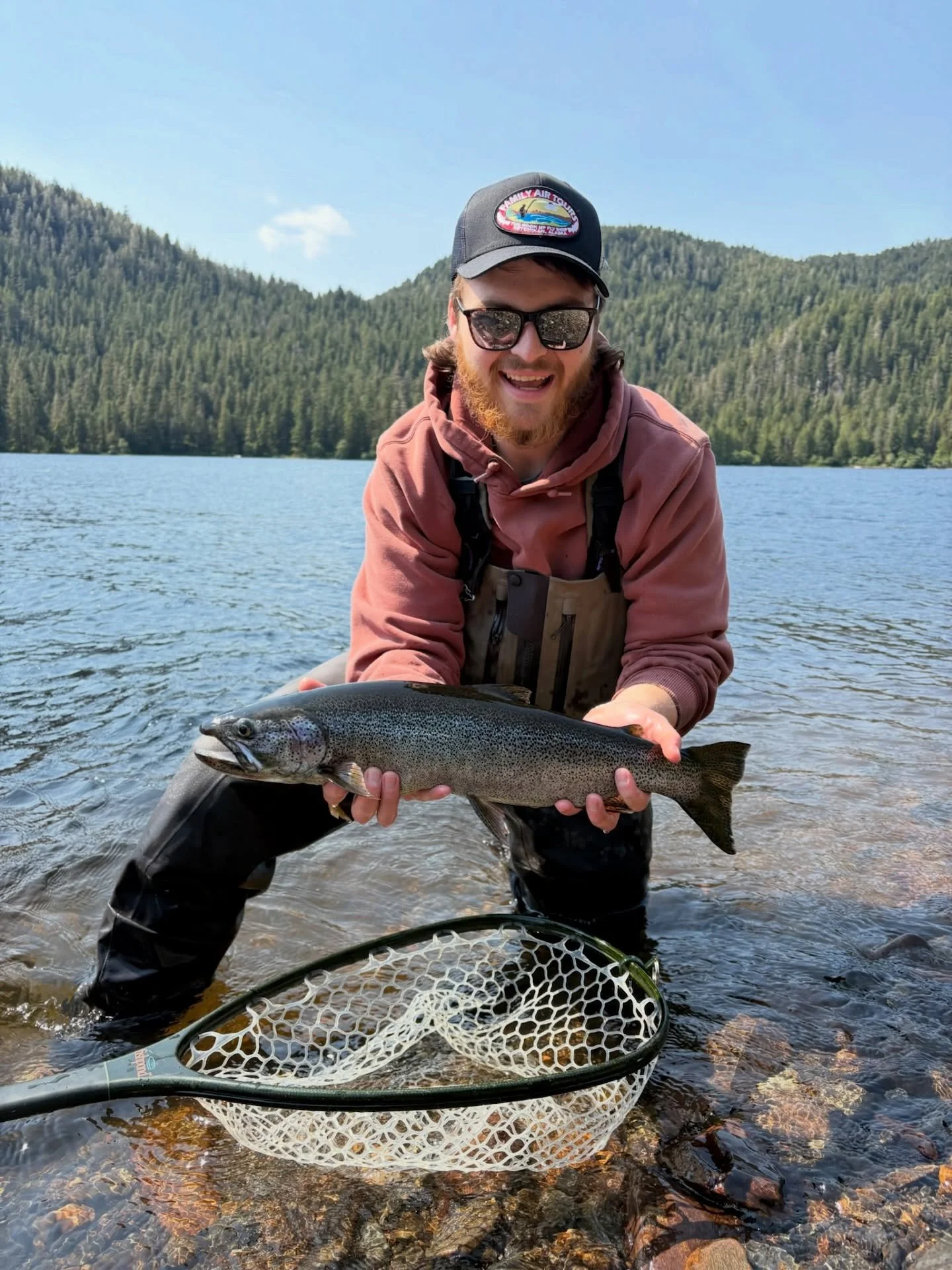 Some of the best fishing in Southeast Alaska&hellip;
are the places we can&rsquo;t guide.

Lakes like Patching hold some absolute giants &mdash; wild coastal cutthroat pushing 20+ inches that will smash a dry fly and make you question every trout you