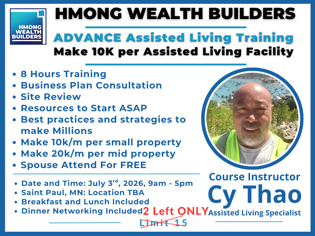 ADVANCE Assisted Living Training: Make 10K per Assisted Living Facility