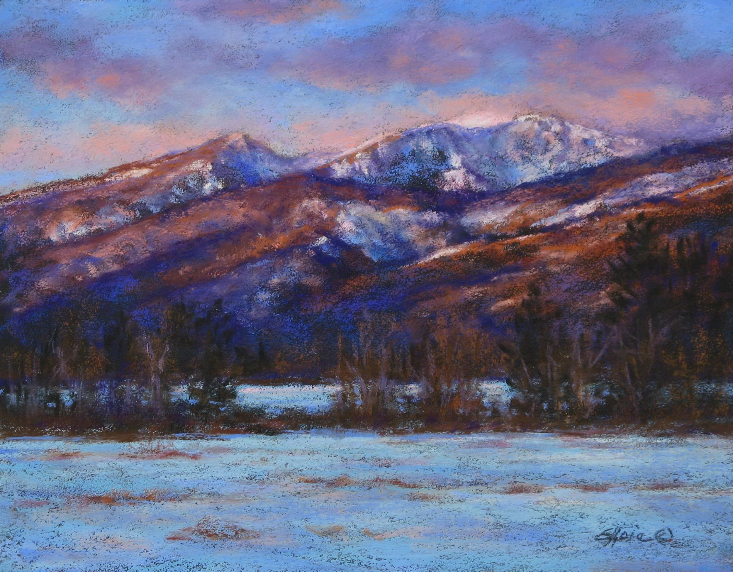 Rising Pink  11 x 14