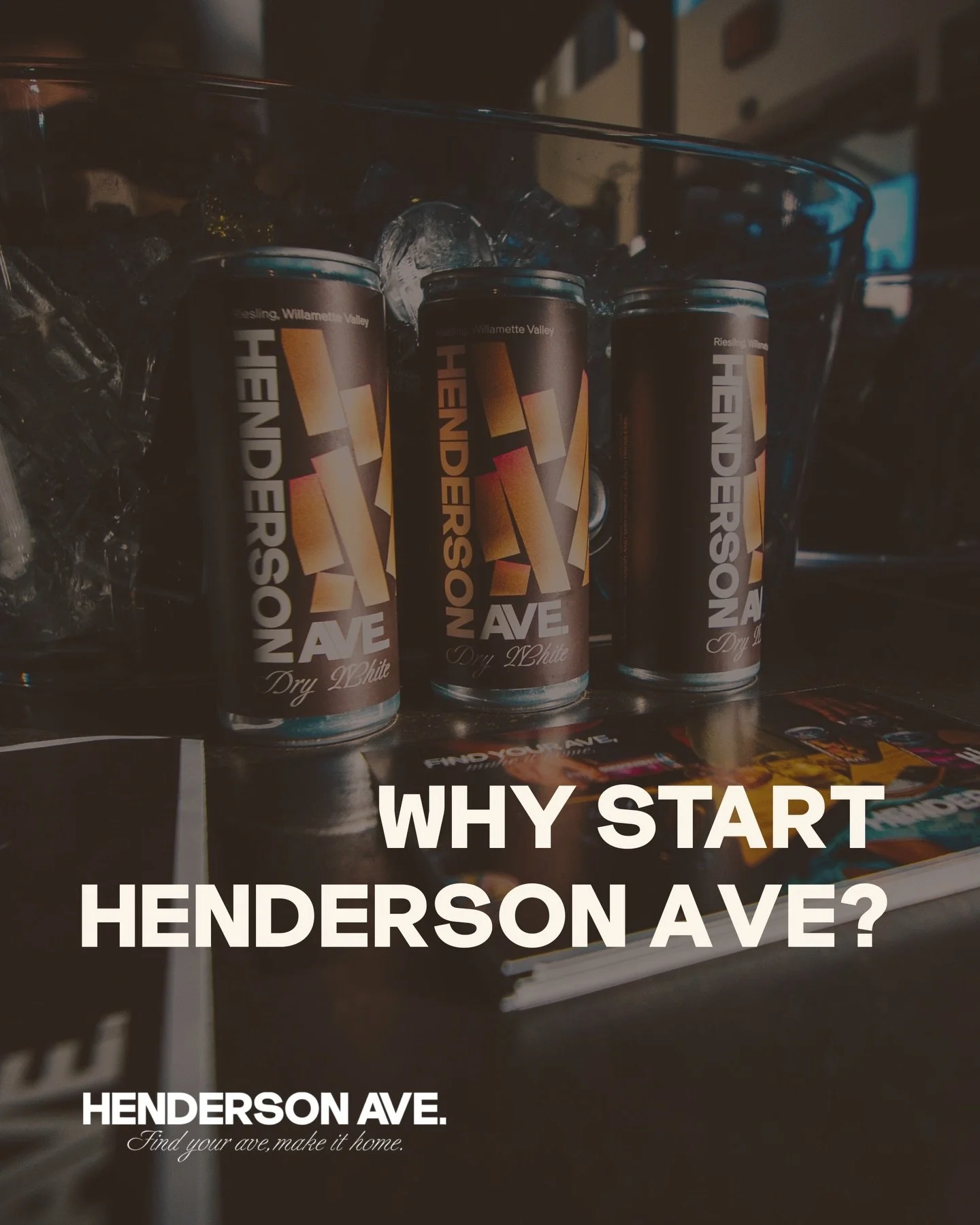 Henderson Ave. started with noticing a difference in how certain spaces felt and choosing to show up anyway, bringing your own perspective, your own taste, your own sense of ease. 

Wine became less about formality and more about feeling. About the m
