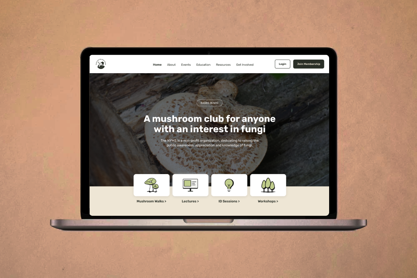 UX Design: New York Mycological Society