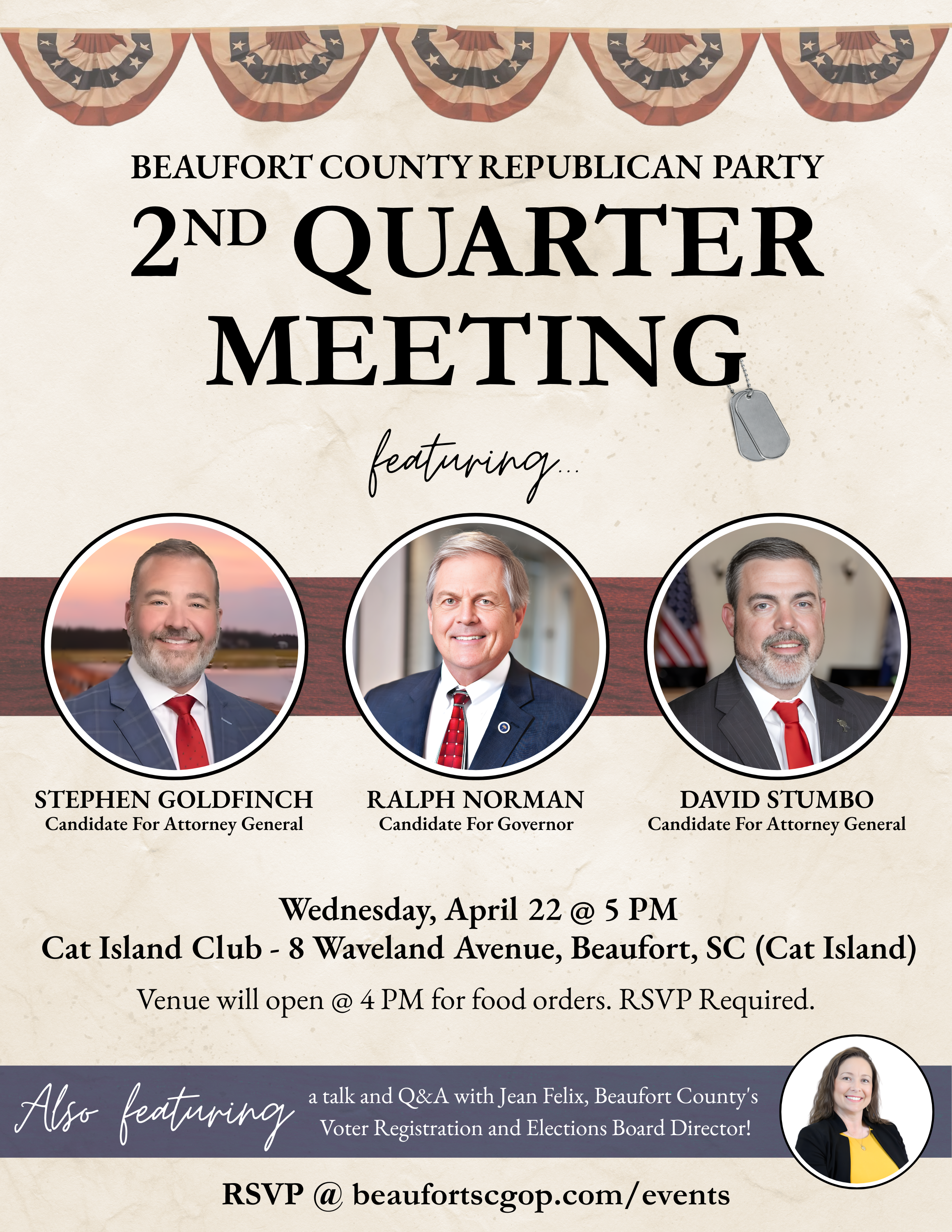 Q2 Business Meeting with featured Candidates for SC Attorney General
