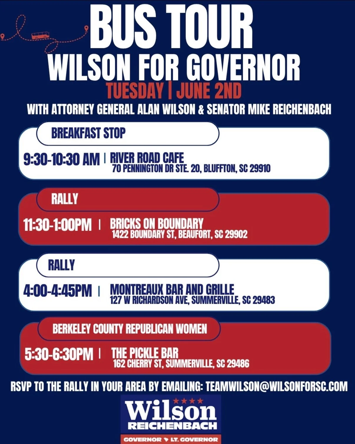 Alan Wilson Bus Tour