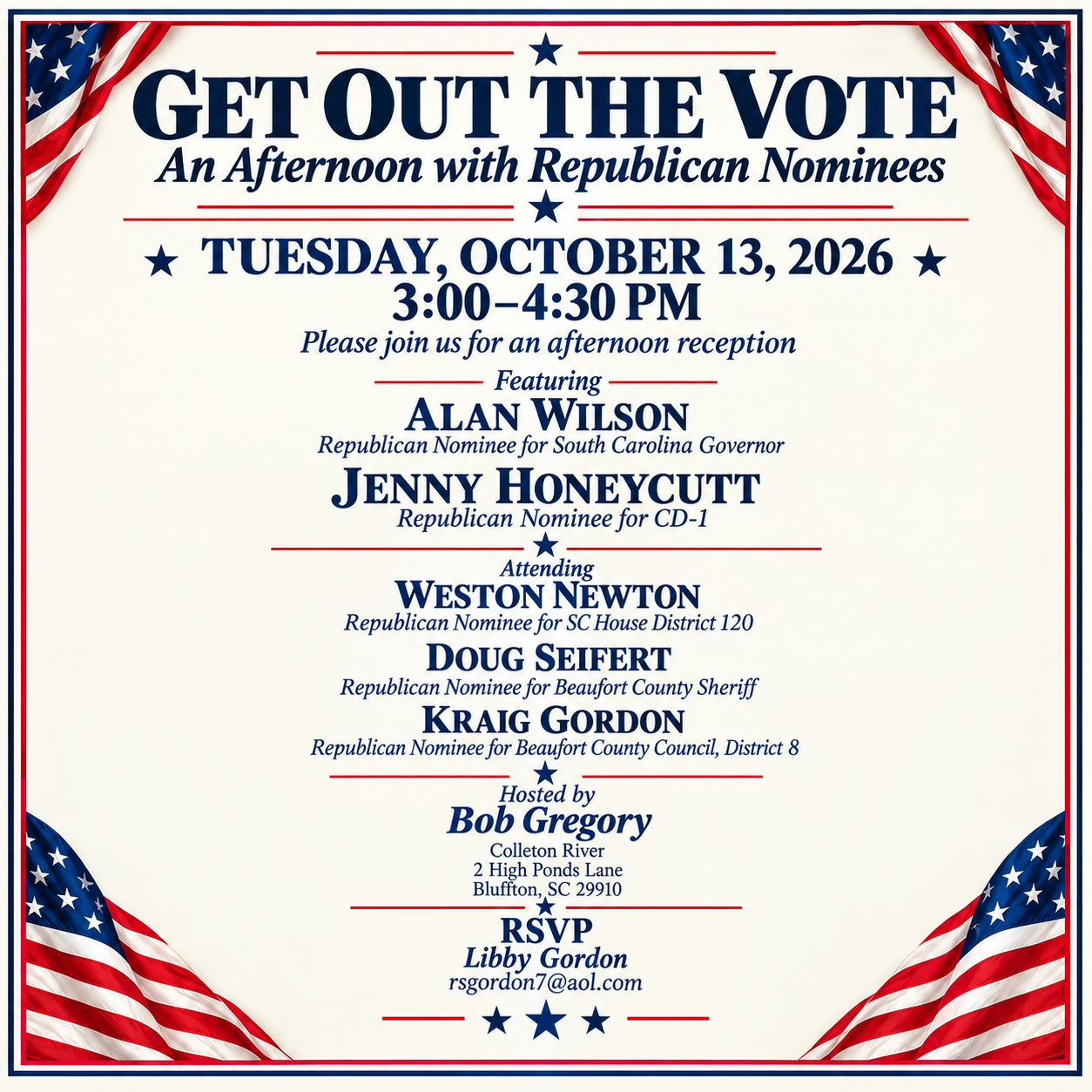 Get Out the Vote Evening Reception