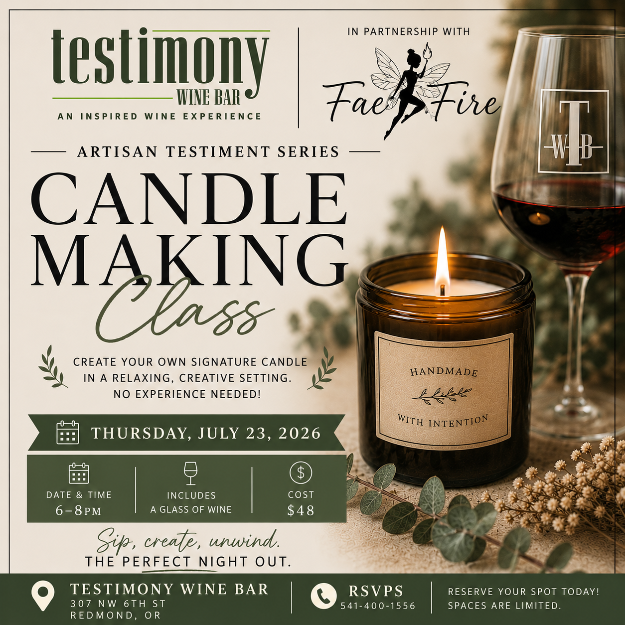 ART Class: candle making