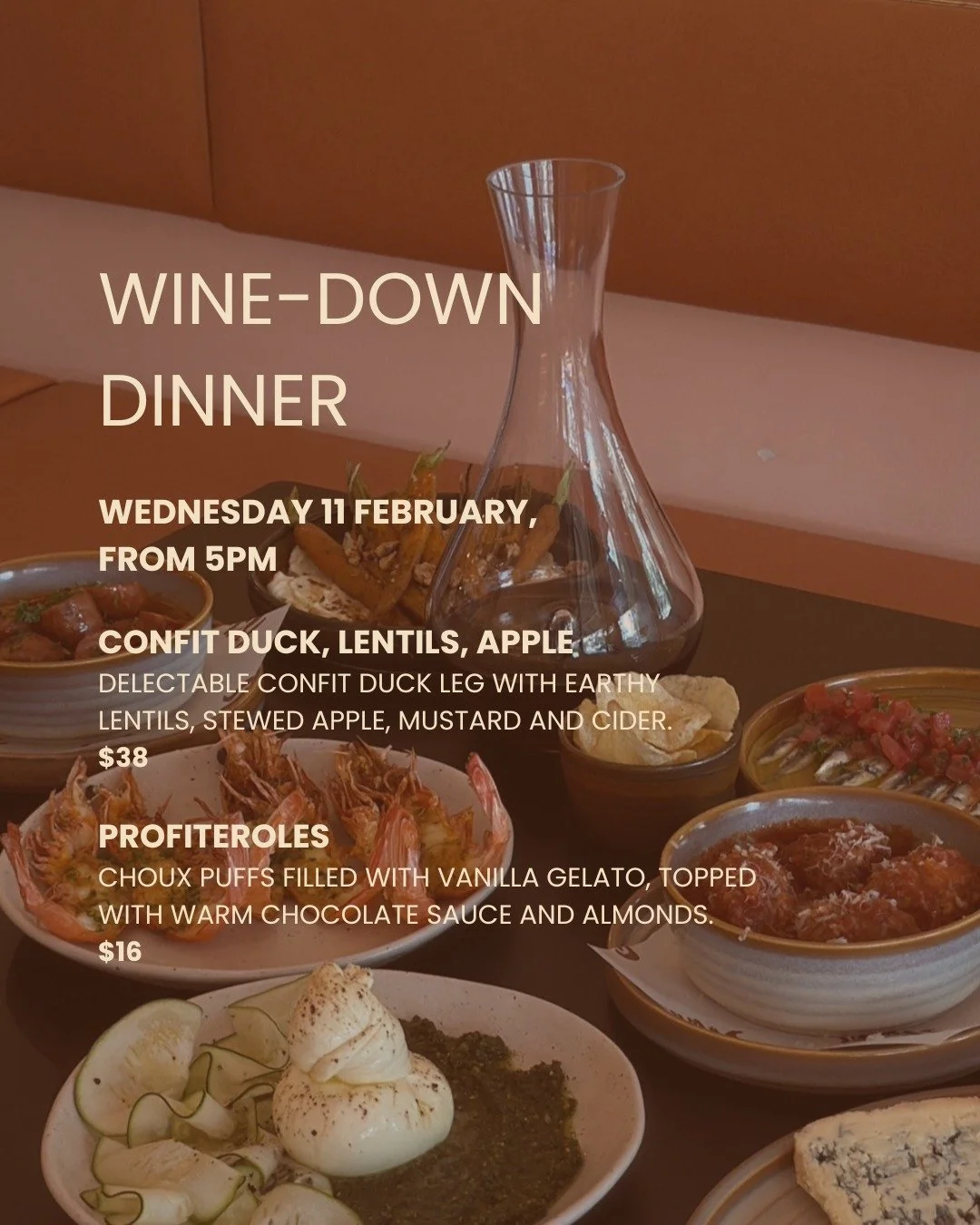 Confit duck and lentils on the plate, profiteroles to follow and a glass of something very decent in between. This one is pure bistro energy in the middle of Maleny, and with Jamie about to disappear for baby duty, it is the last supper club for a li