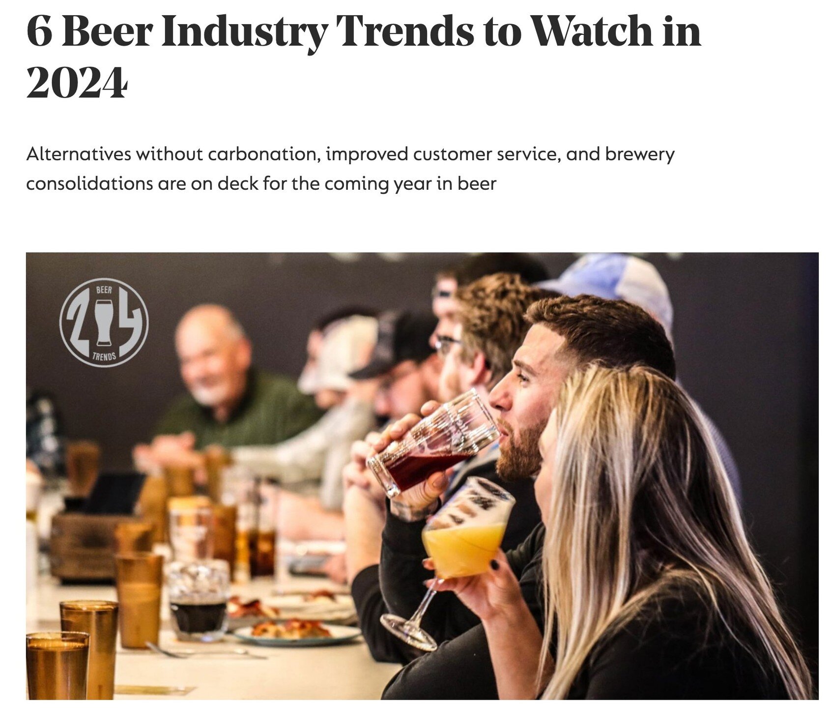 Each year for @sevenfiftydaily, I reach out to dozens of beer-industry professionals to create a road map for the year ahead. Craft beer is no longer novel, but &ldquo;this doesn&rsquo;t mean the industry is in decline or going away,&rdquo; says Trev
