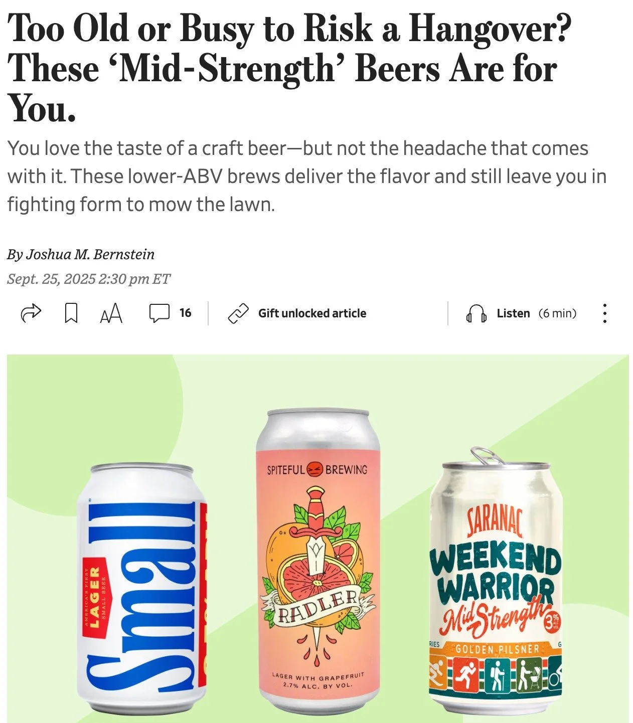 Over the last year or so, I've been watching the emergence of the &quot;mid-strength&quot; category of beers that deliver big flavor while minimizing alcohol. The beers, which include pilsners, radlers and IPAs alike, typically weigh in around 2 to 3