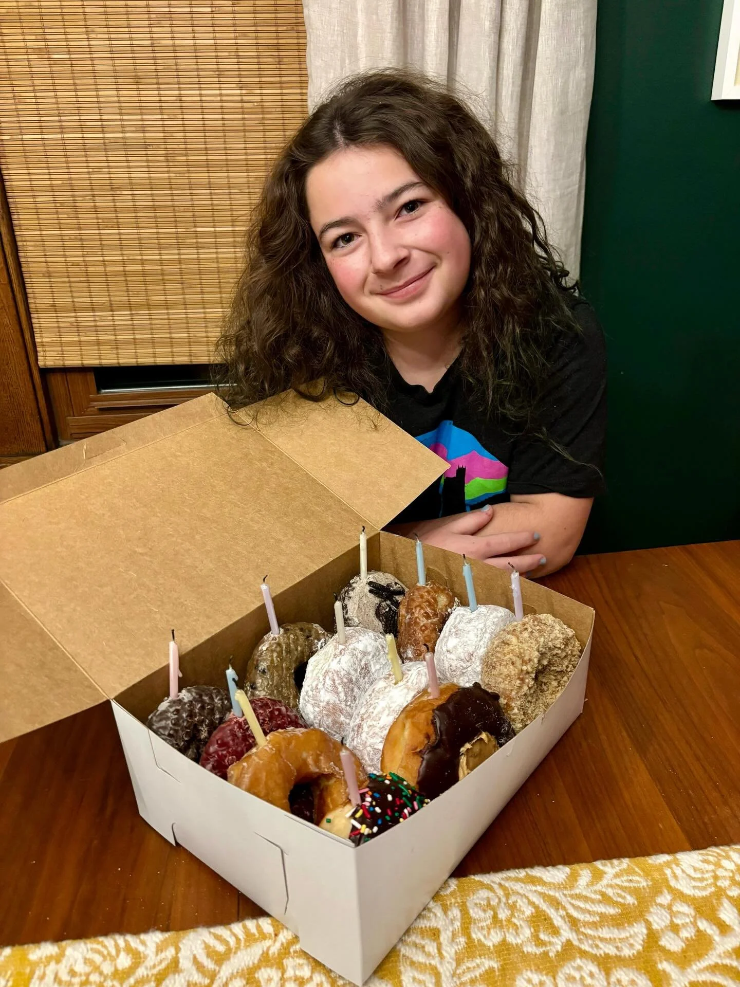 Before November disappears, a few highlights from the last few weeks: Violet turned 12 and we celebrated with a dozen donuts! I rode in the local Cranksgiving food drive! And bought smoked turkeys for our 17-person Thanksgiving from a BBQ truck in a 