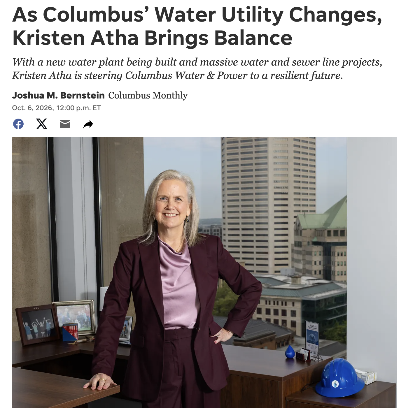 Water, Water Everywhere: Profiling Kristen Atha | Columbus Monthly