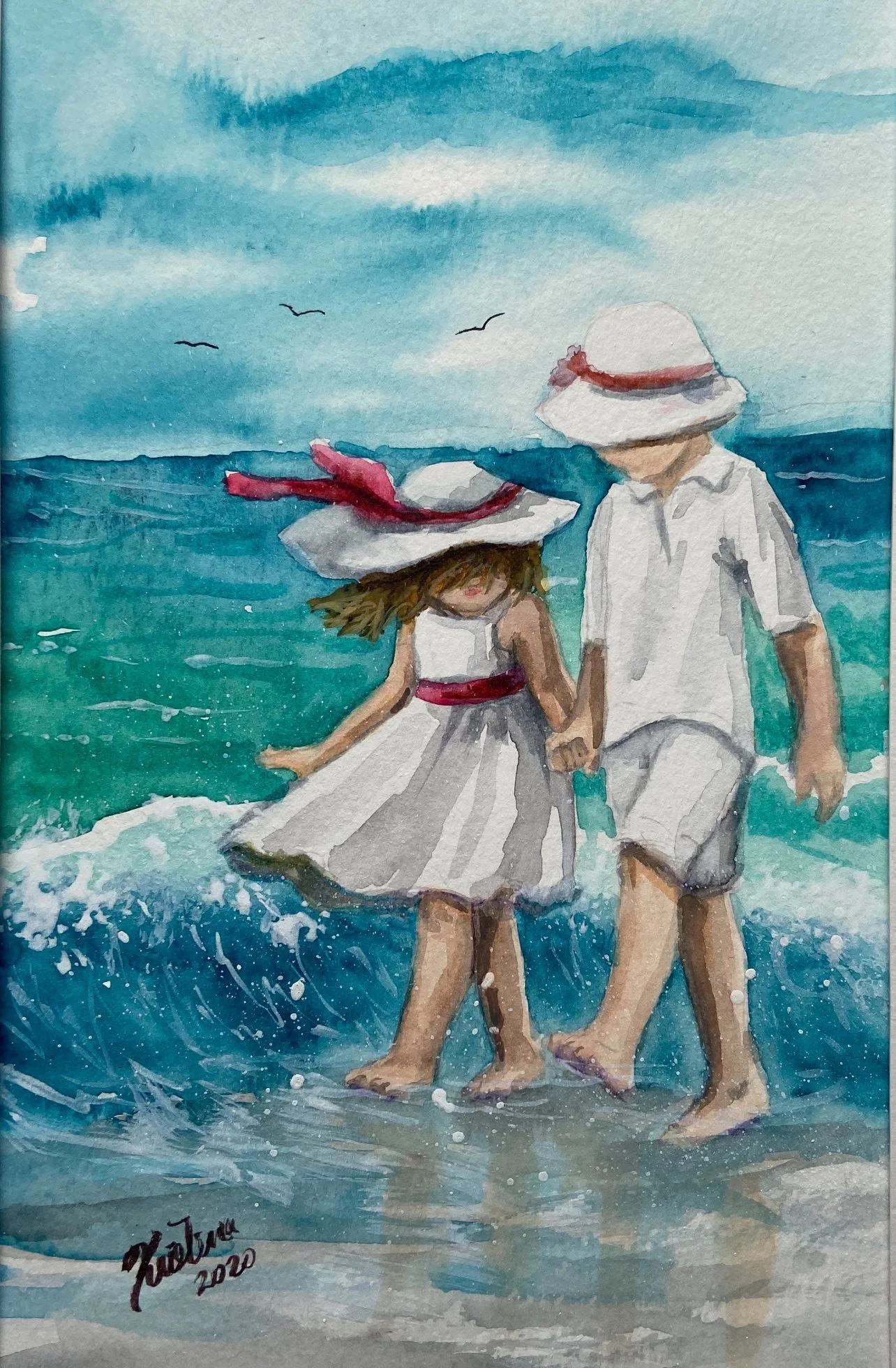 A Walk by the Beach - Watercolor Workshop