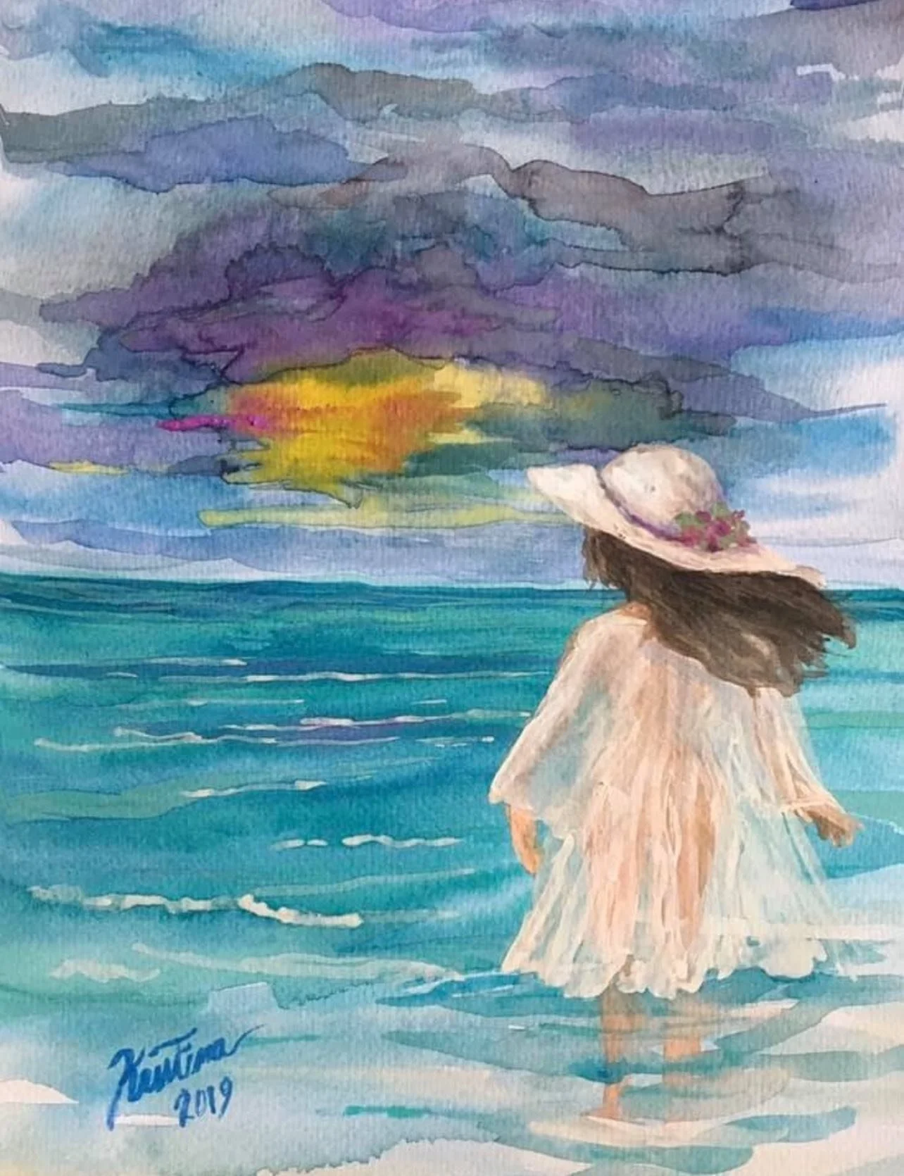 Sunset at the Beach - Watercolor Workshop