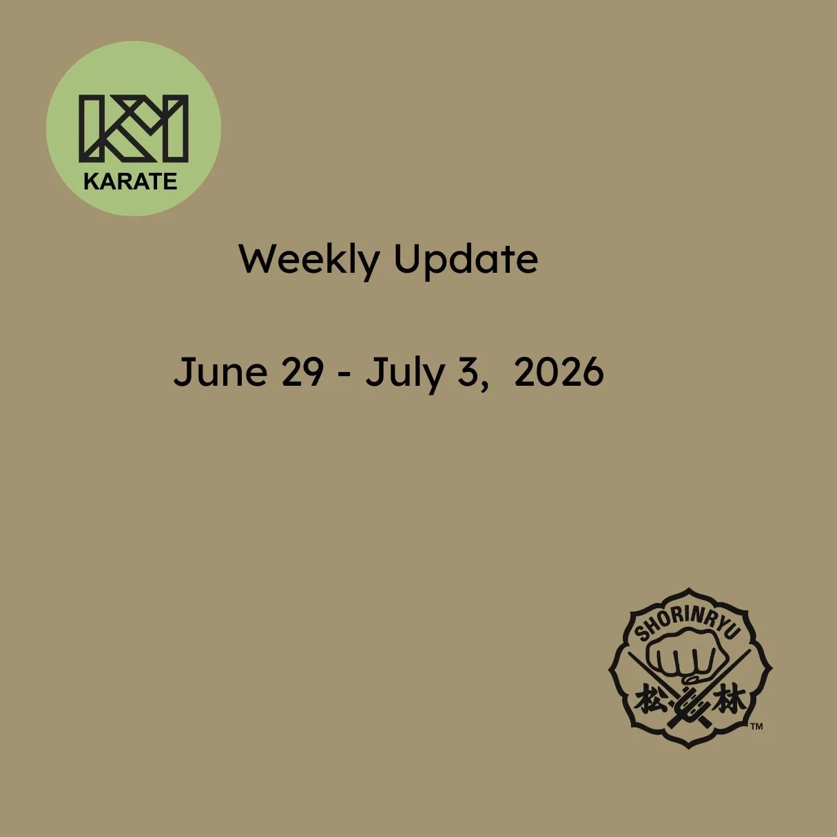 June 29 - July 3 