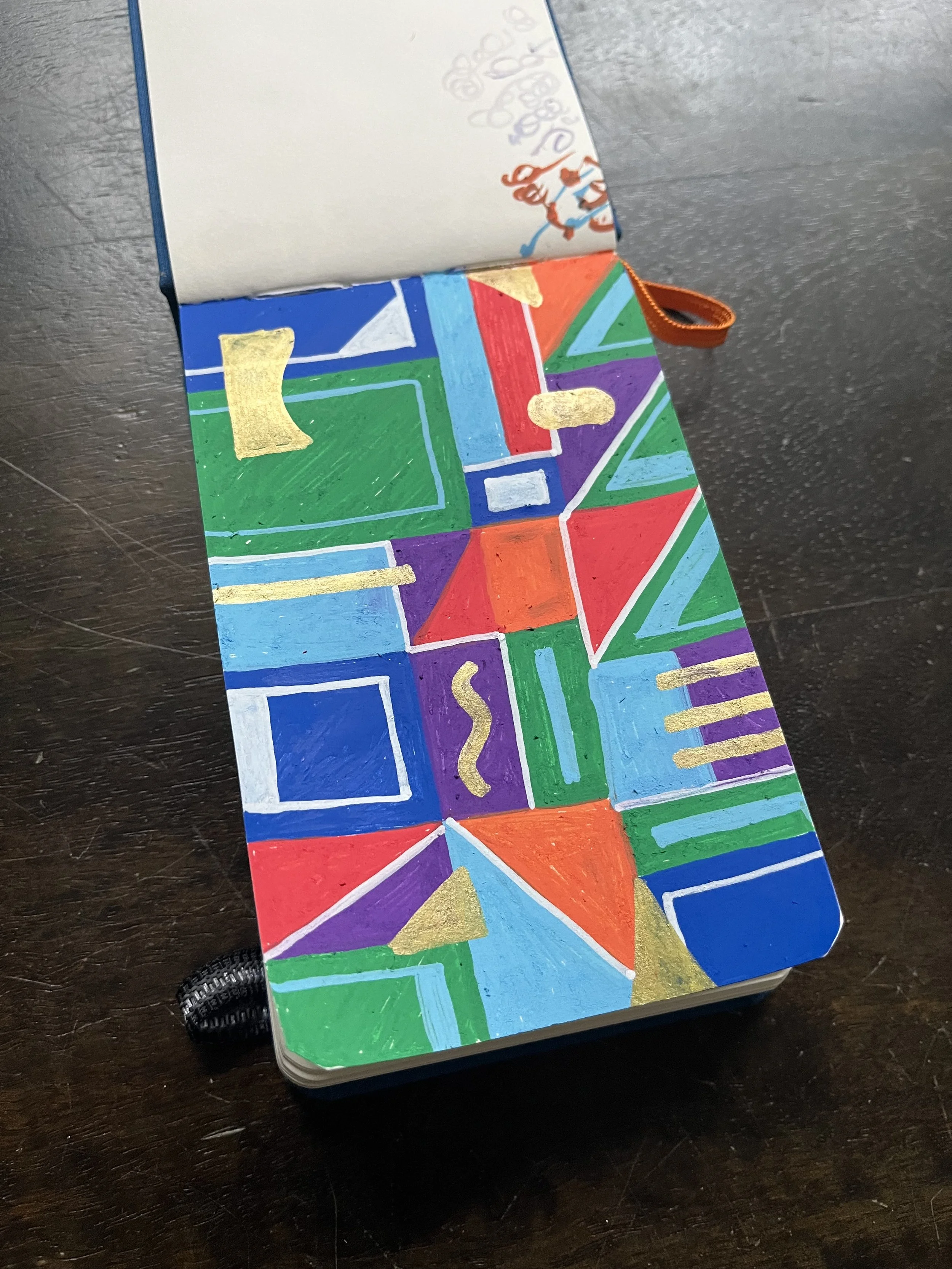 Notebook Sketchbook illustration surface pattern design colorful