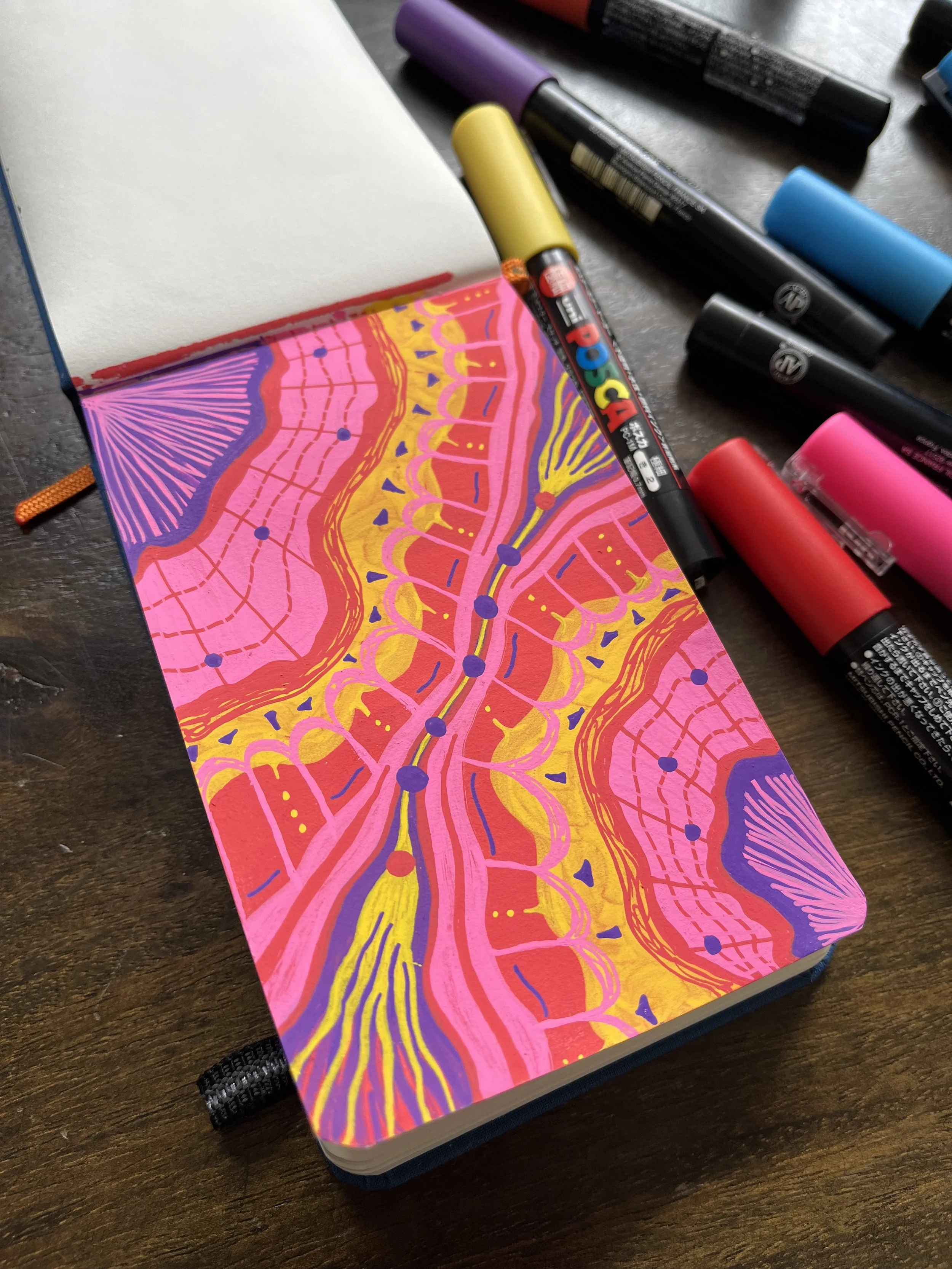 Notebook Sketchbook illustration surface pattern design mandala