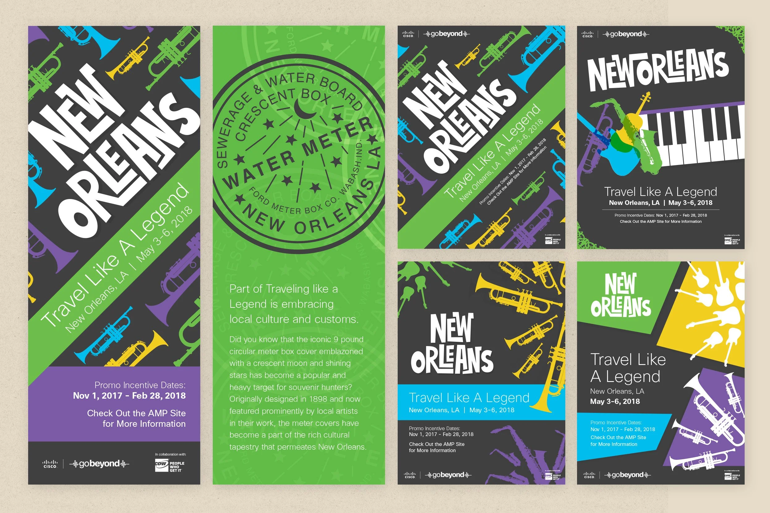 Selection of print materials created for program