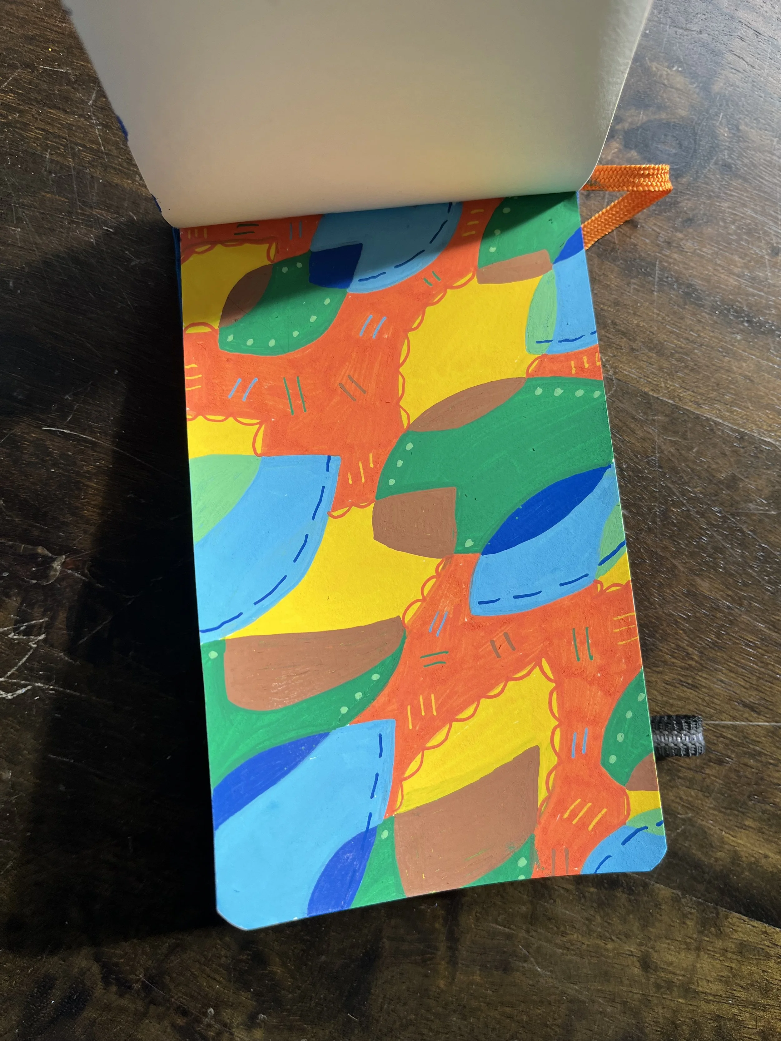 Notebook Sketchbook illustration surface pattern design leaves autumn fall