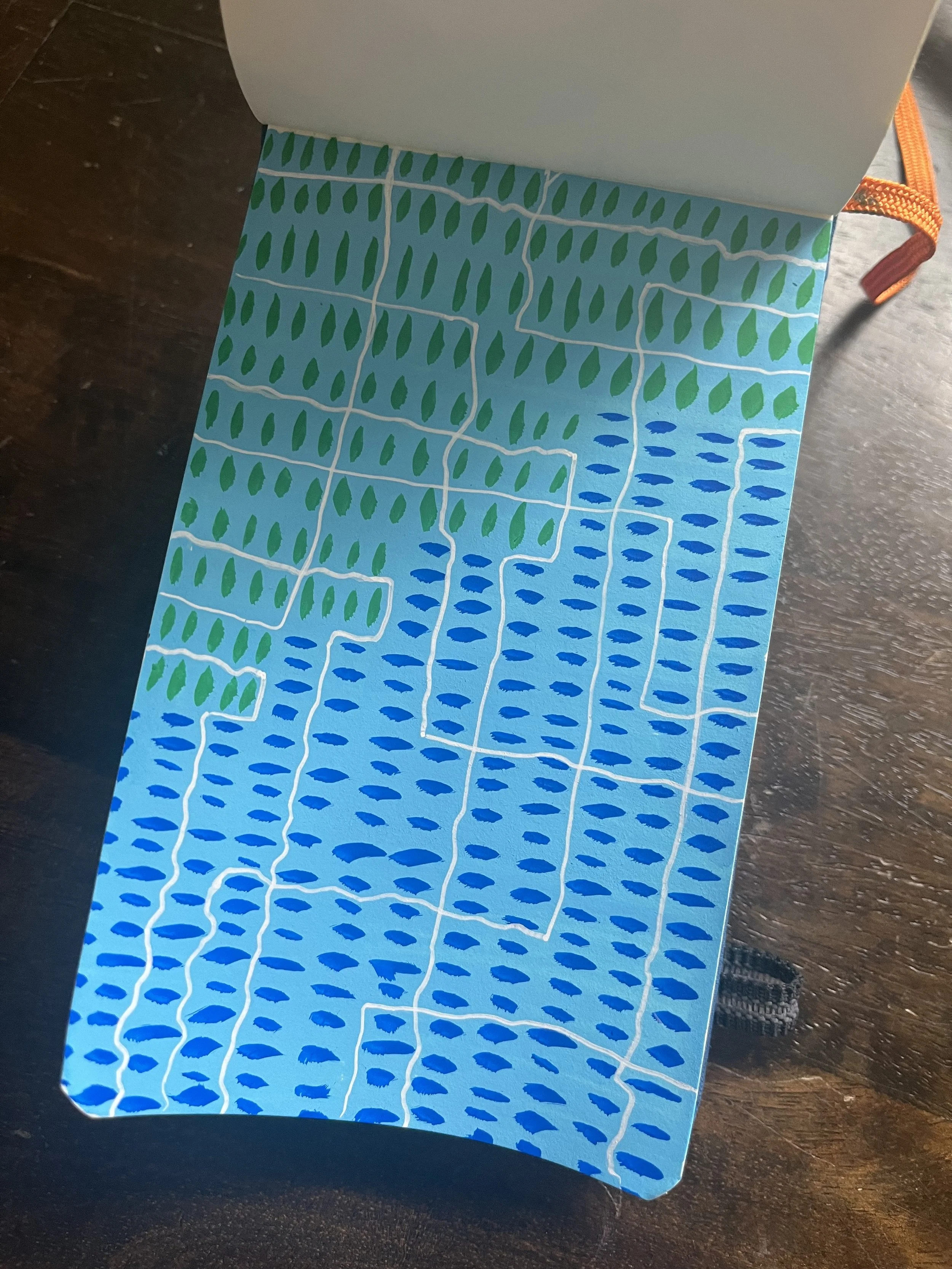 Notebook Sketchbook illustration surface pattern design blue