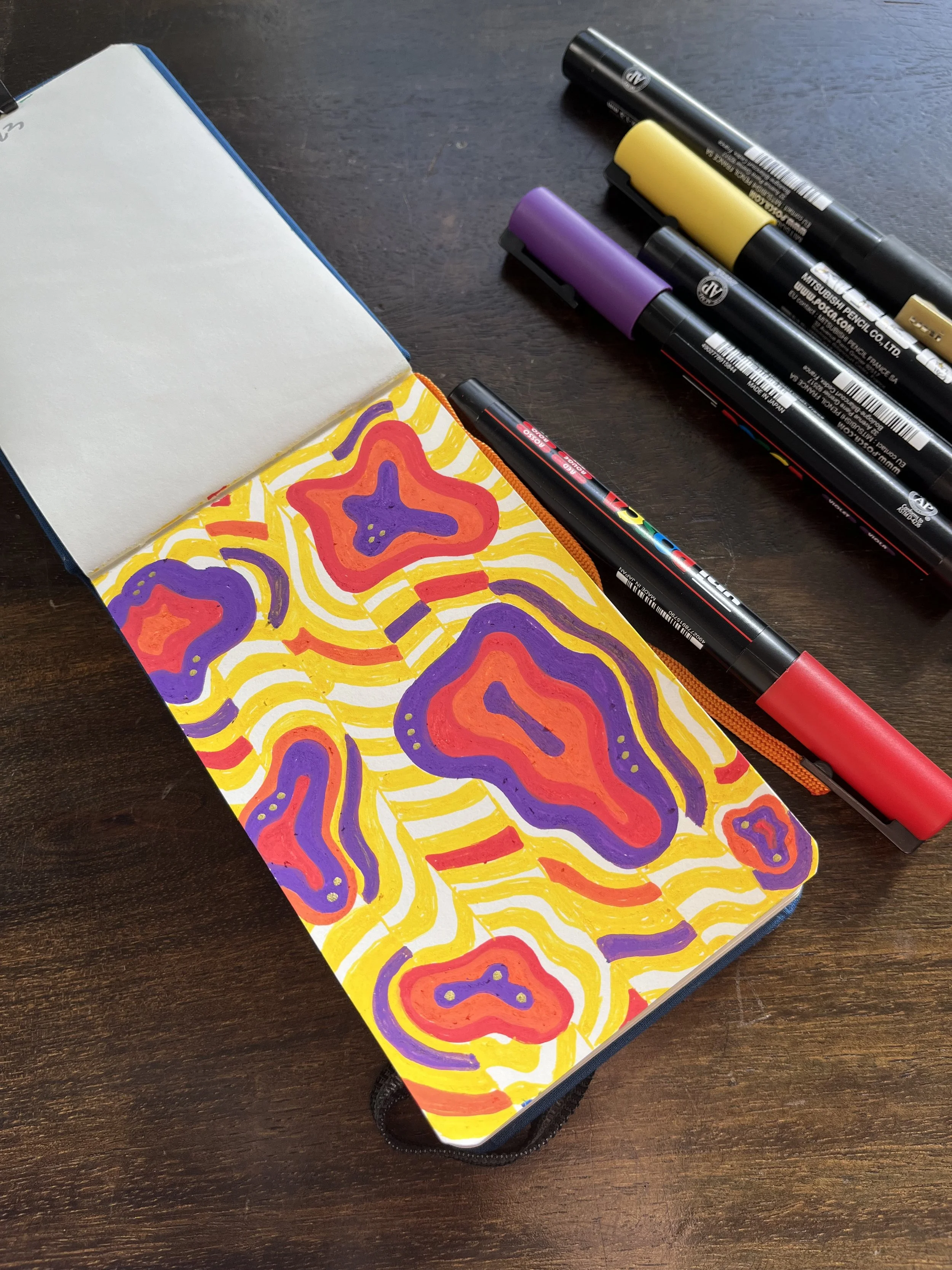 Notebook Sketchbook illustration surface pattern design yellow