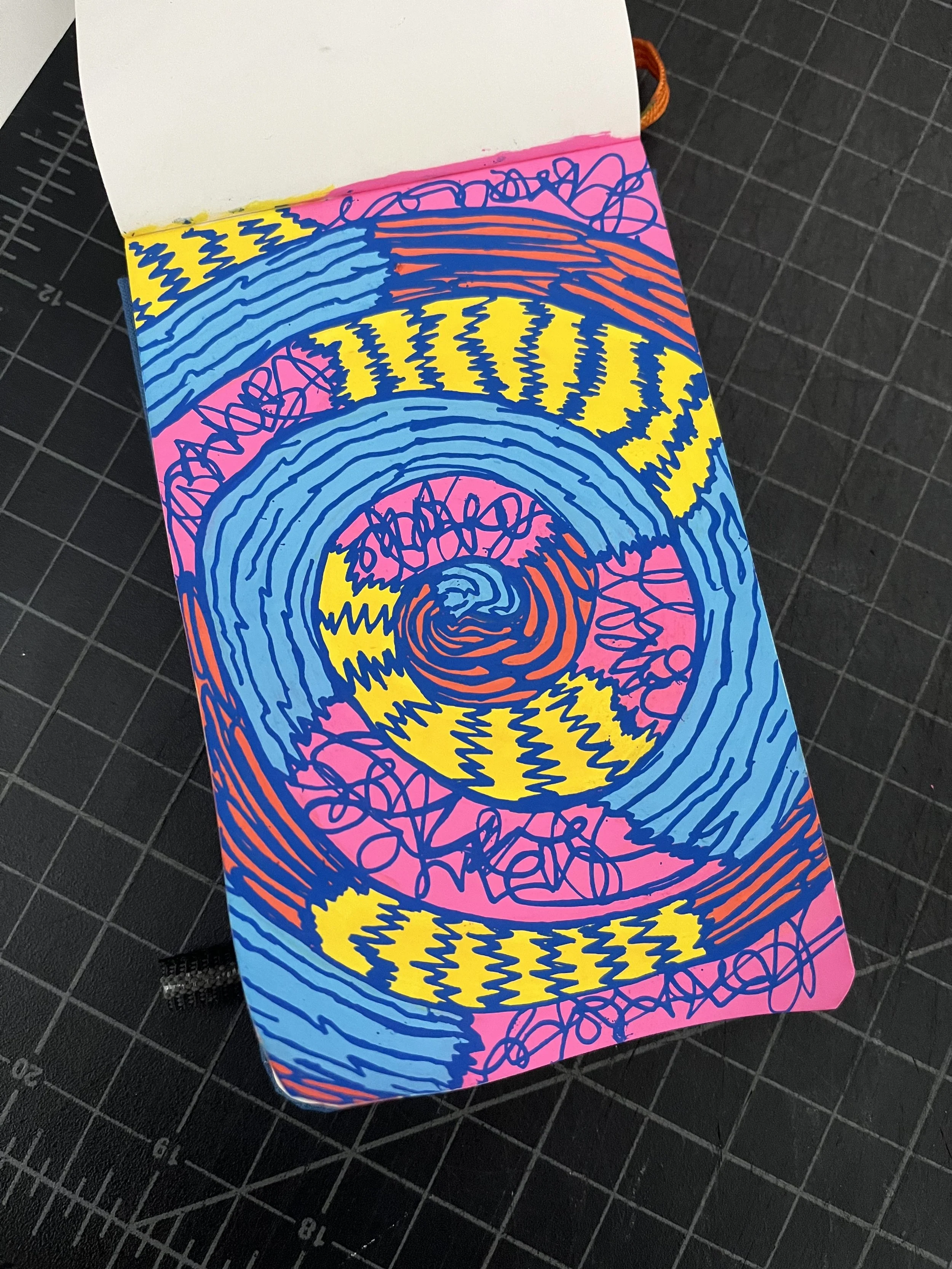 Notebook Sketchbook illustration surface pattern design swirl