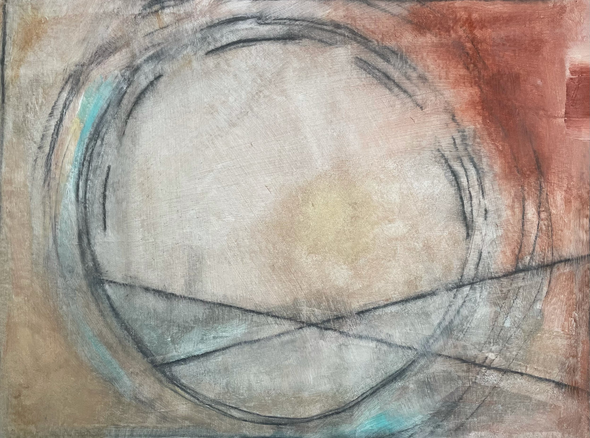 Trace the Edge, 18 x 24in, acrylic and graphite on canvas, 2026