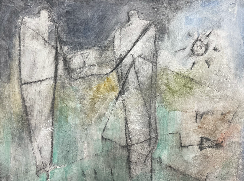 Pleasant Find, 18 x 24 in, acrylic and graphite on canvas, 2026