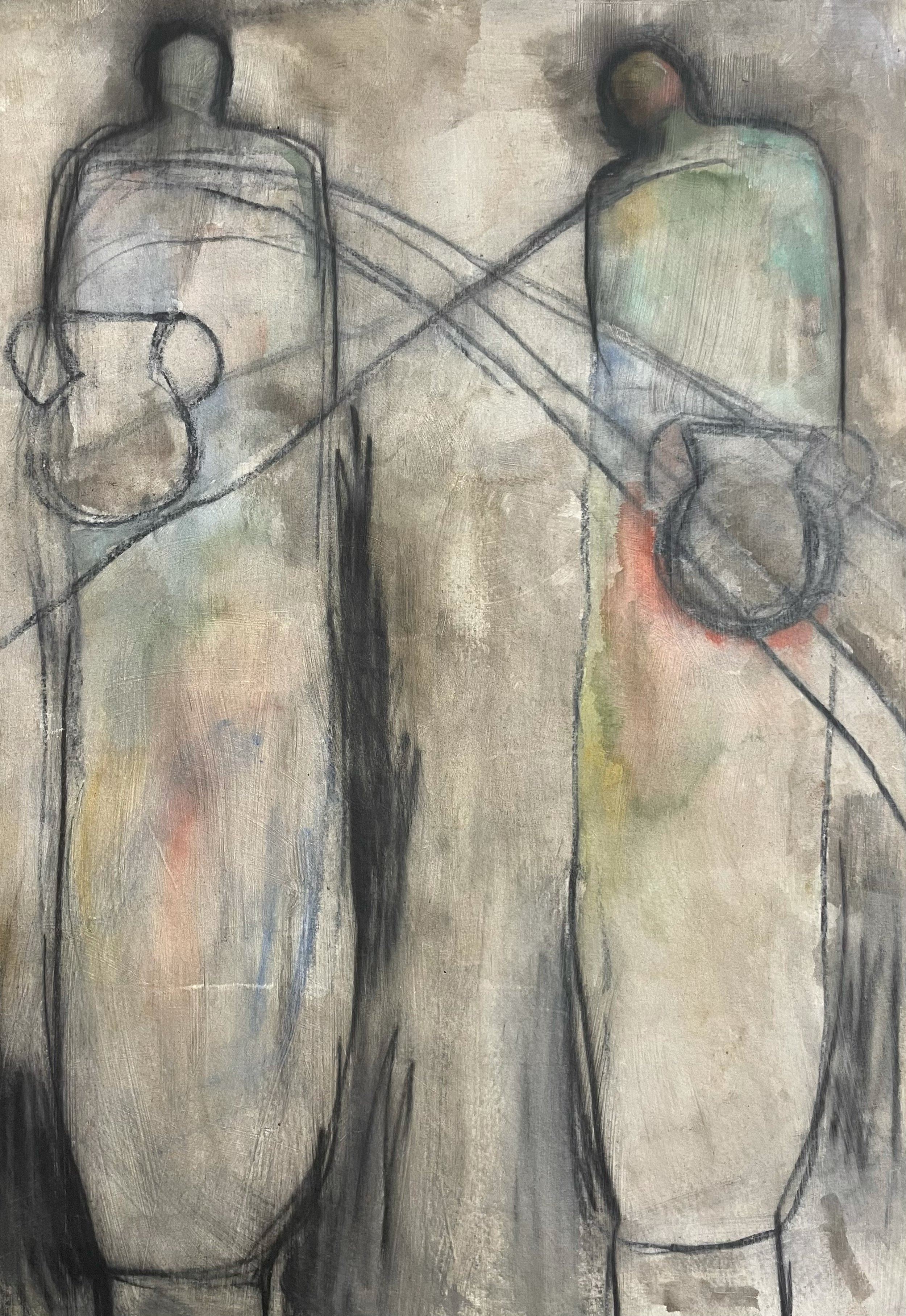 Reciprocity, 36 x 48in, acrylic and graphite on canvas, 2026