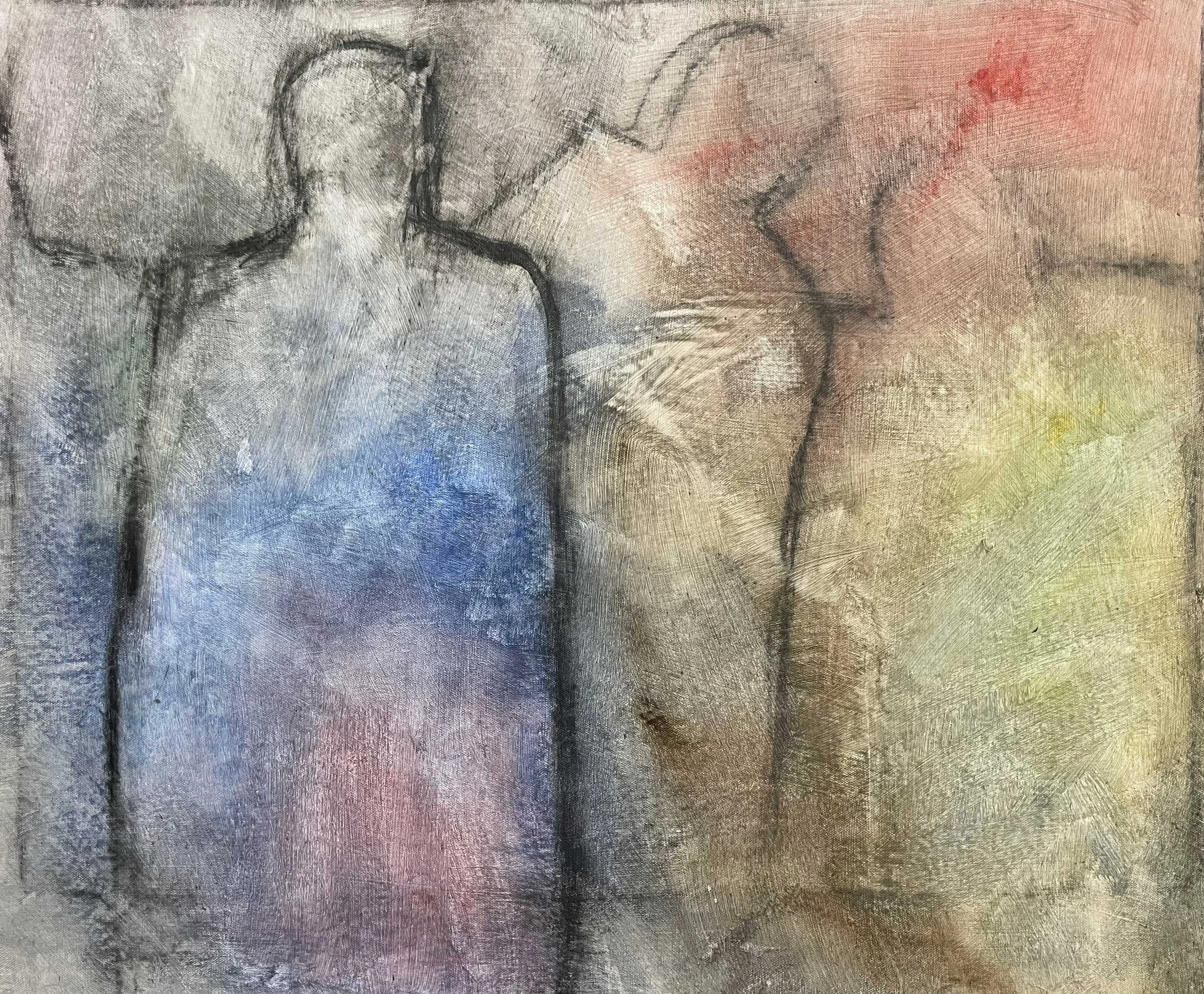 In the Room, 18 x 24in, acrylic and graphite on canvas, 2026