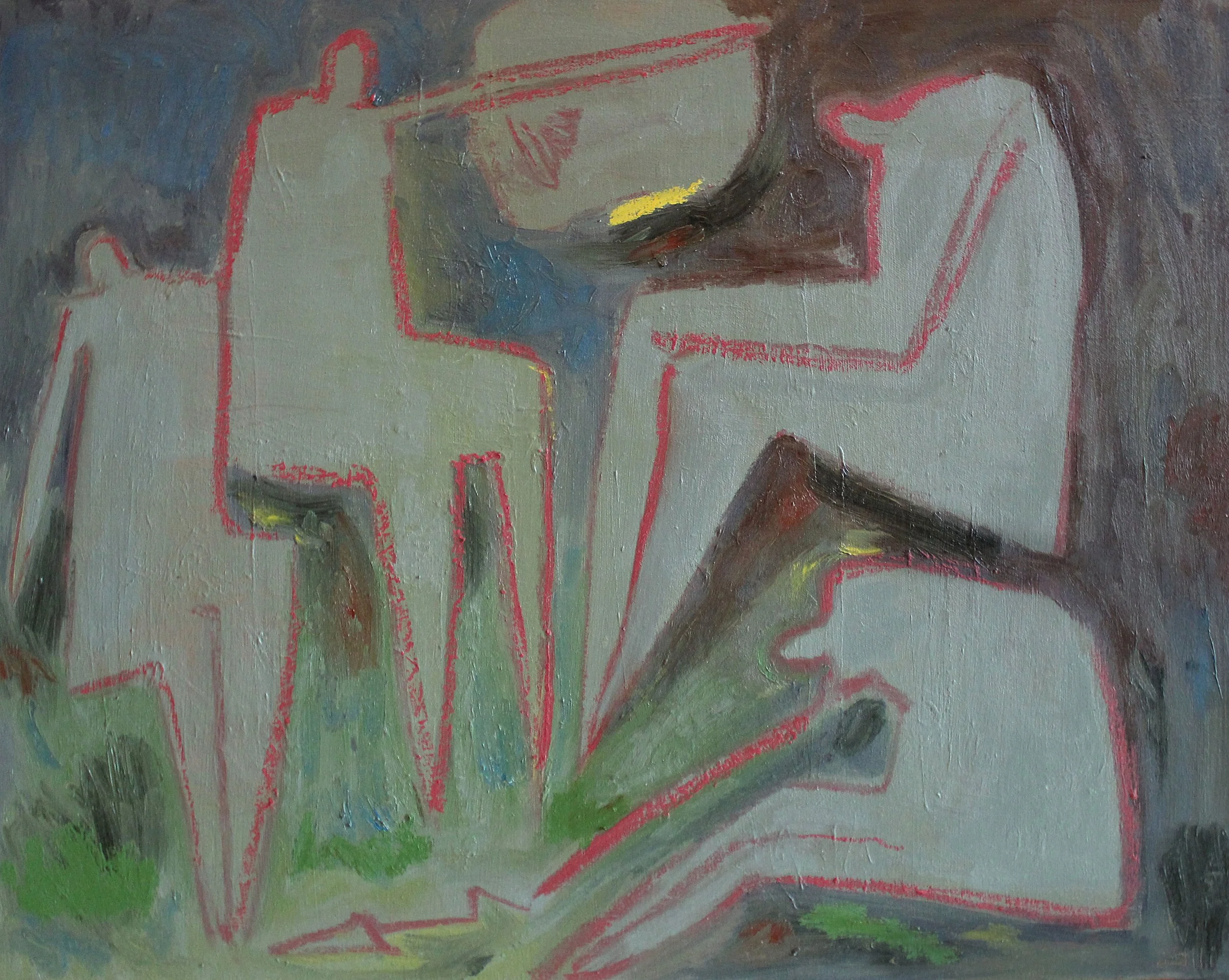 Between Field and Lab, Oil on Canvas, 22x28in