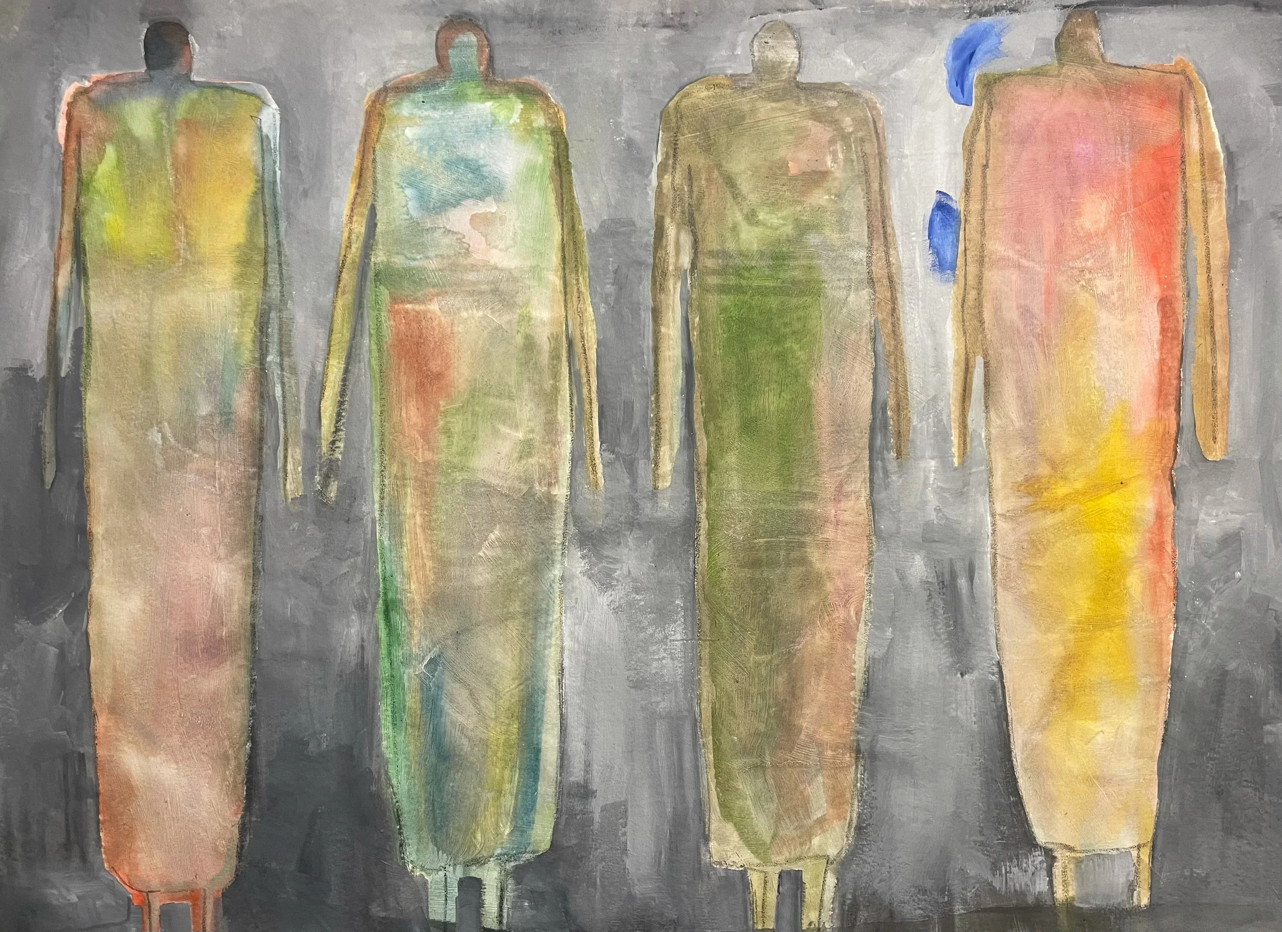 The Field, 36 x 48 in, acrylic and graphite on canvas, 2026