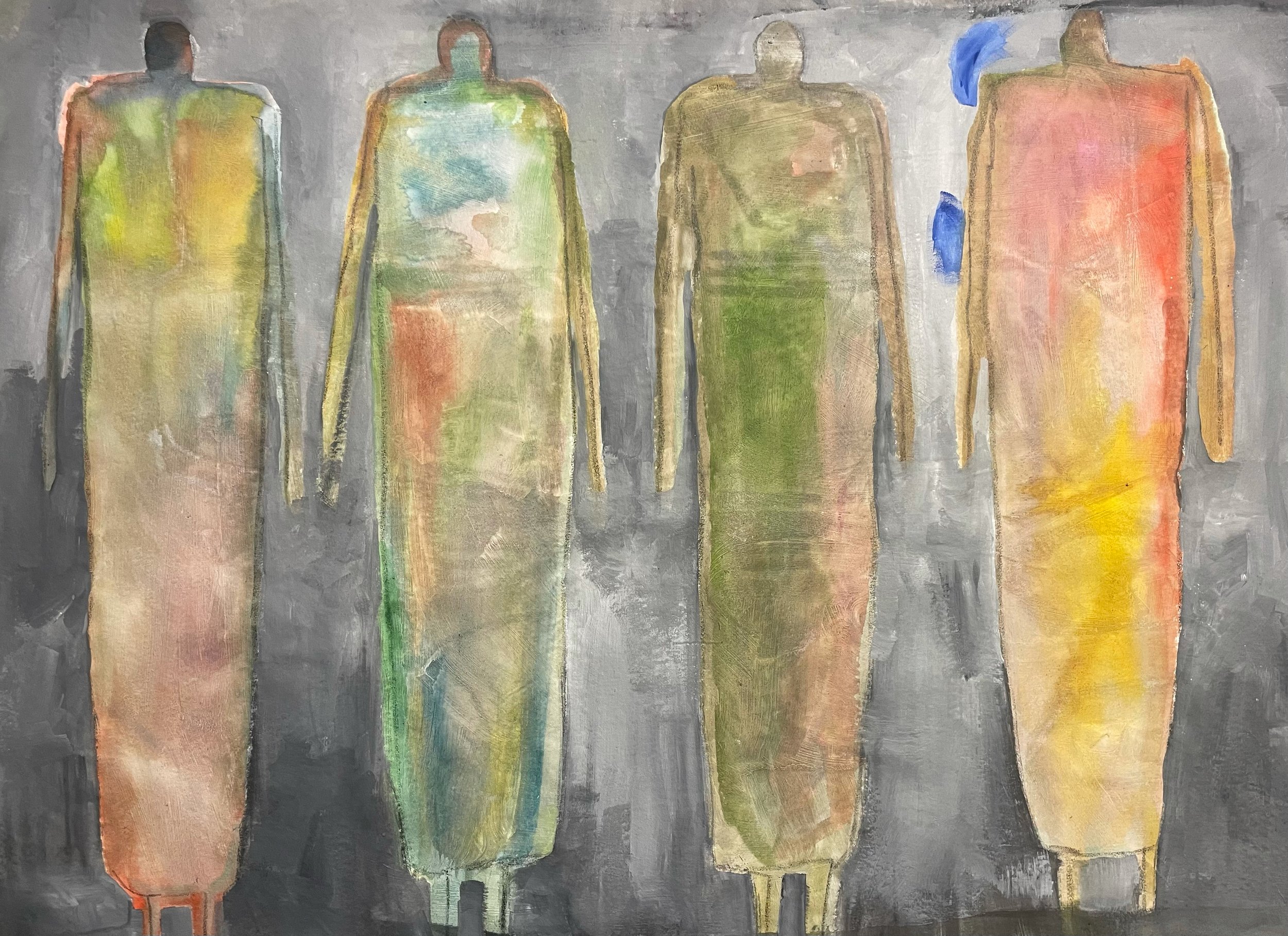 The Field, 36 x 48in, acrylic and graphite on canvas, 2026