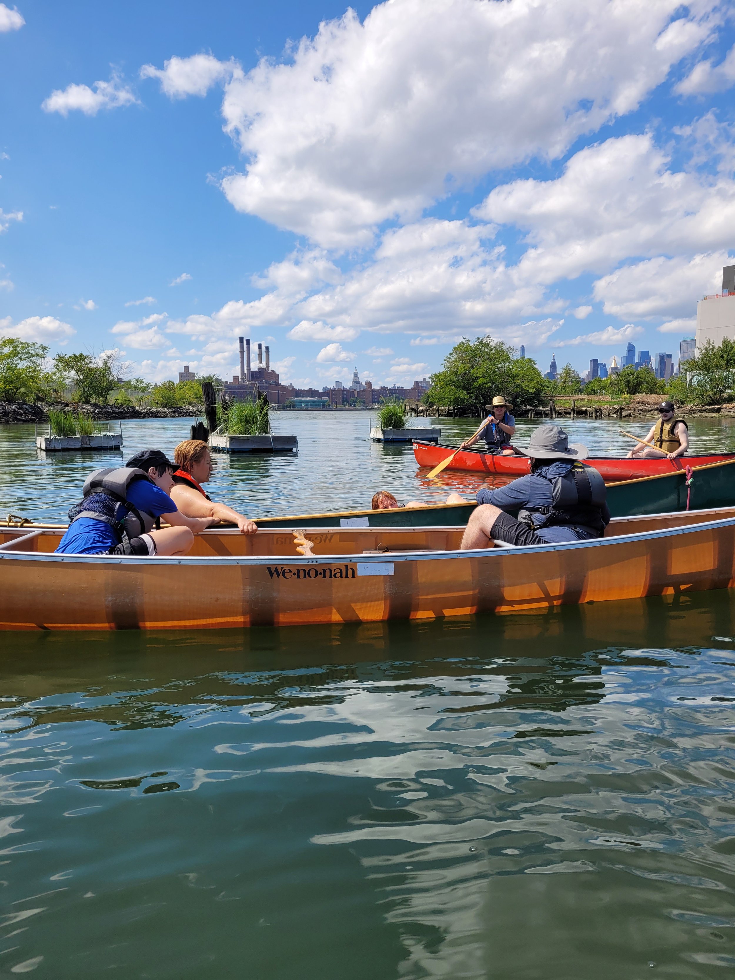 Aug 27, 2023 Canoe Re-Entry Practice Bushwick Inlet