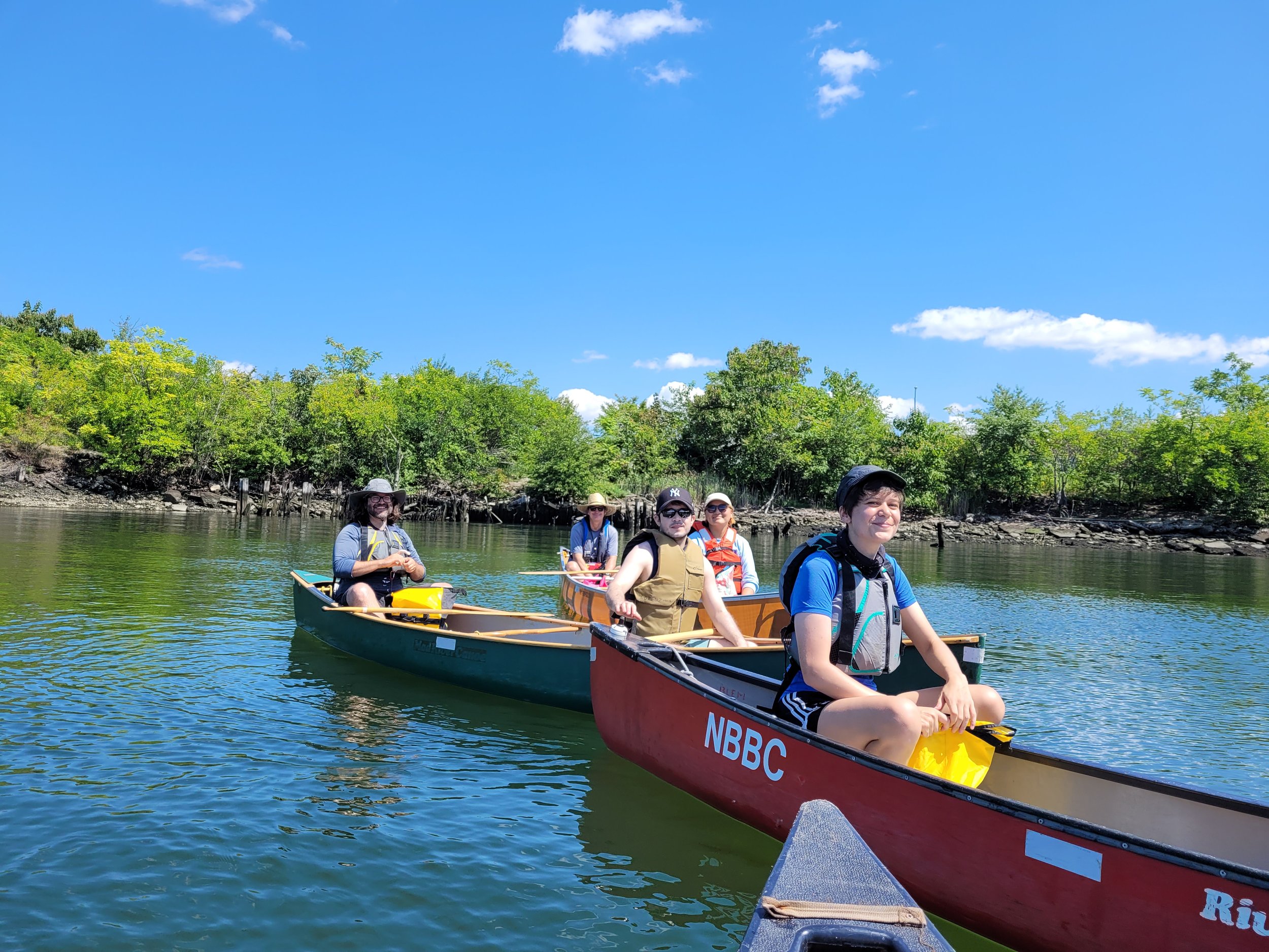Aug 27, 2023 Canoe Re-Entry Practice Bushwick Inlet