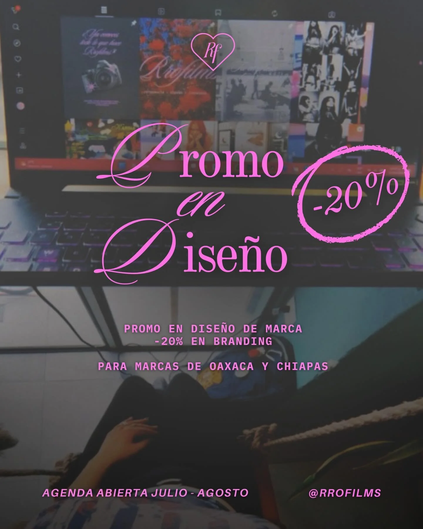 &iquest;Tienes una marca local en Oaxaca o Chiapas de mezcal, caf&eacute; o productos artesanales?

Dale a tu proyecto una identidad visual que comunique su historia y valor.

Branding + dise&ntilde;o de identidad visual para marcas locales ✨

Tu pro