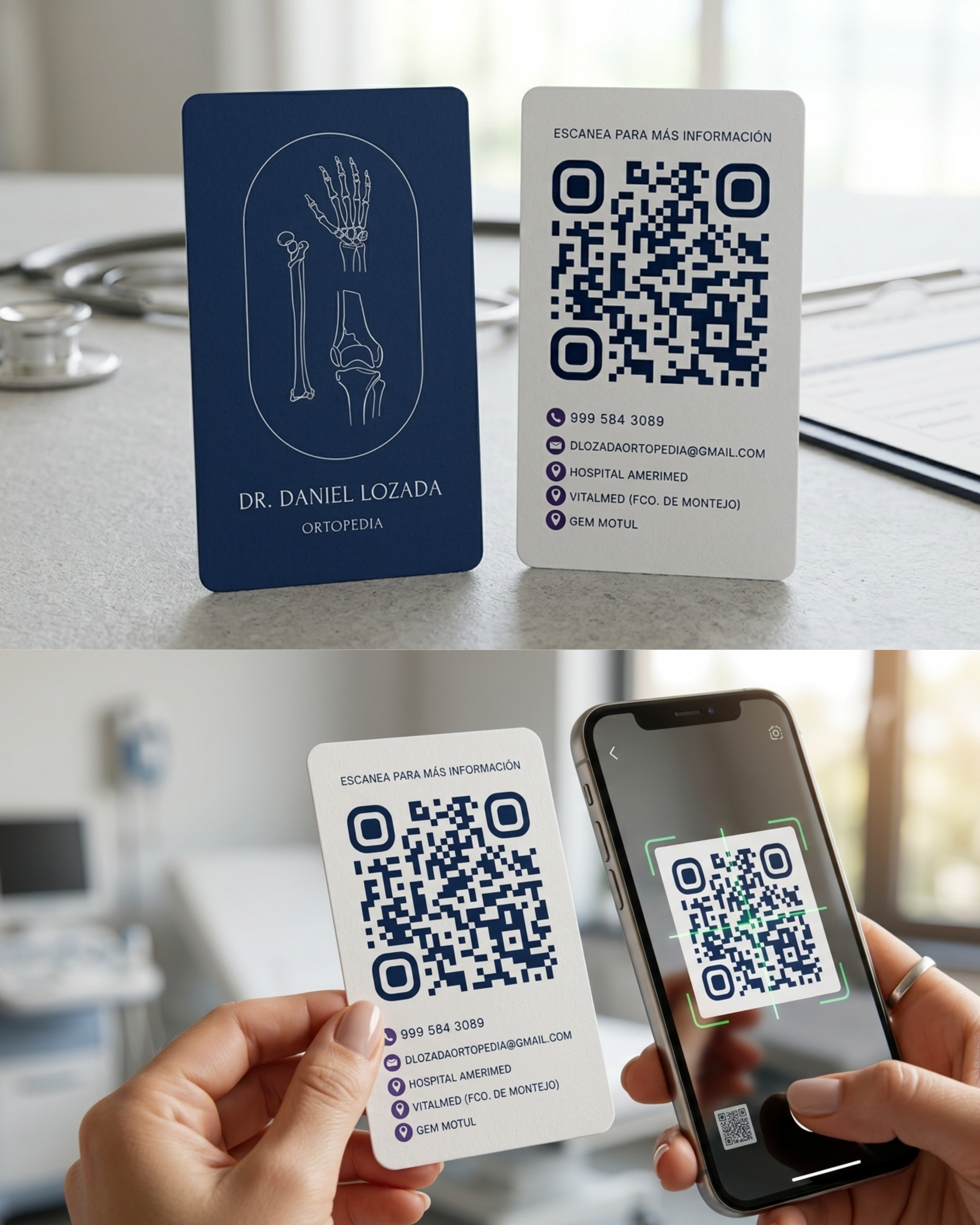 Diseño de Tarjetas de Presentación. Diseño de Código QR.