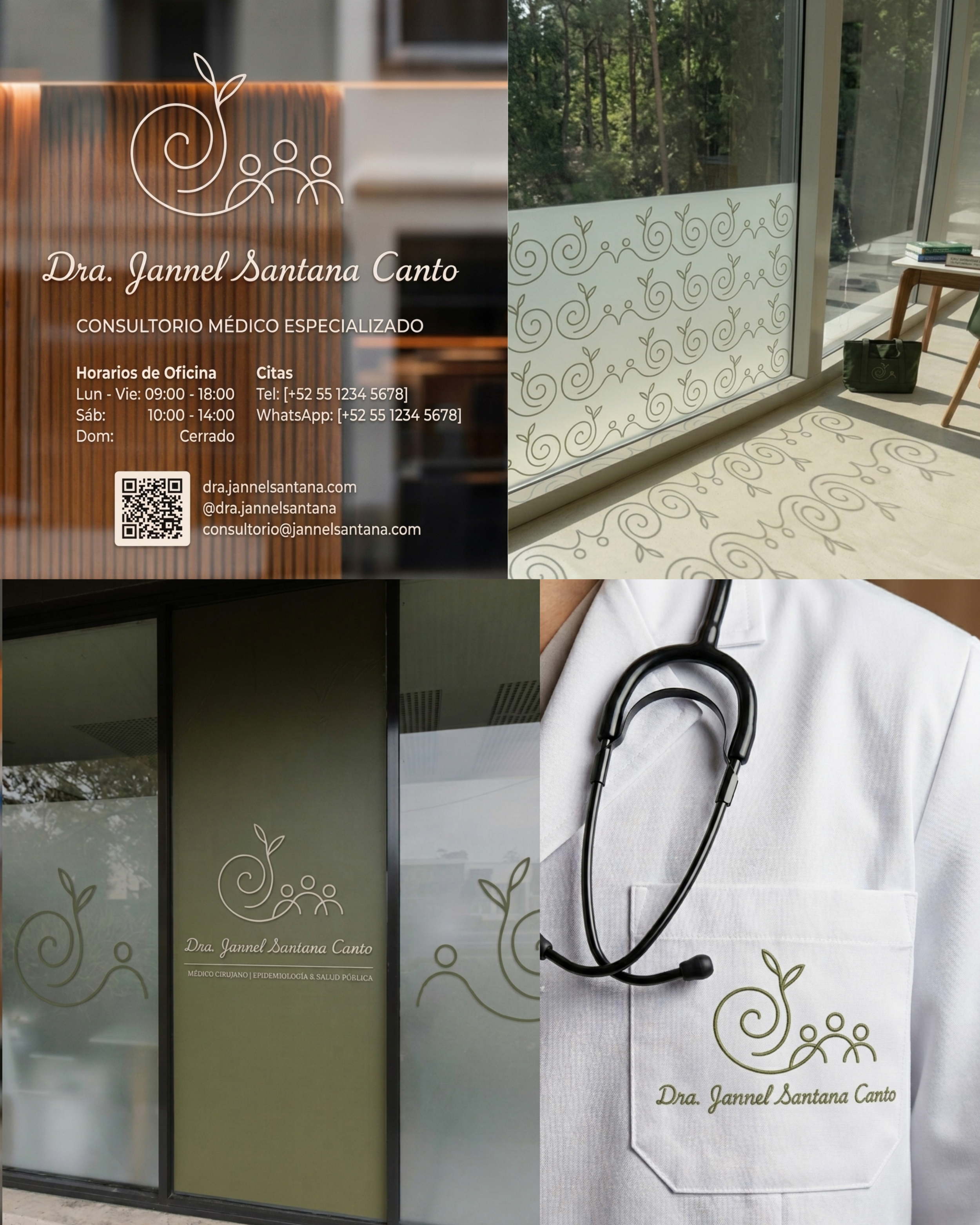 Mockup de diseño de Logo para Médico.