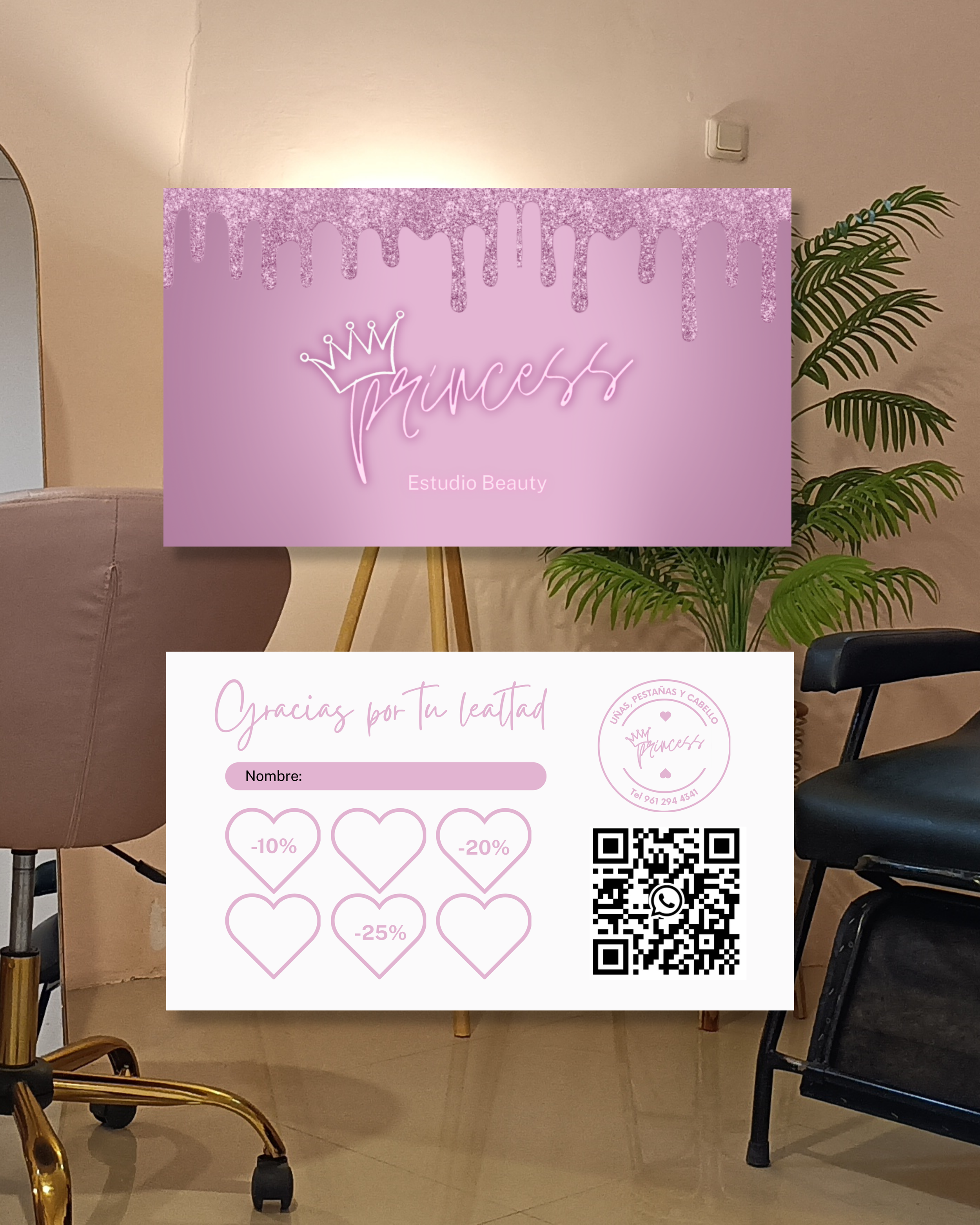 Diseño de Tarjeta de Fidelidad. Diseño de Código QR. 