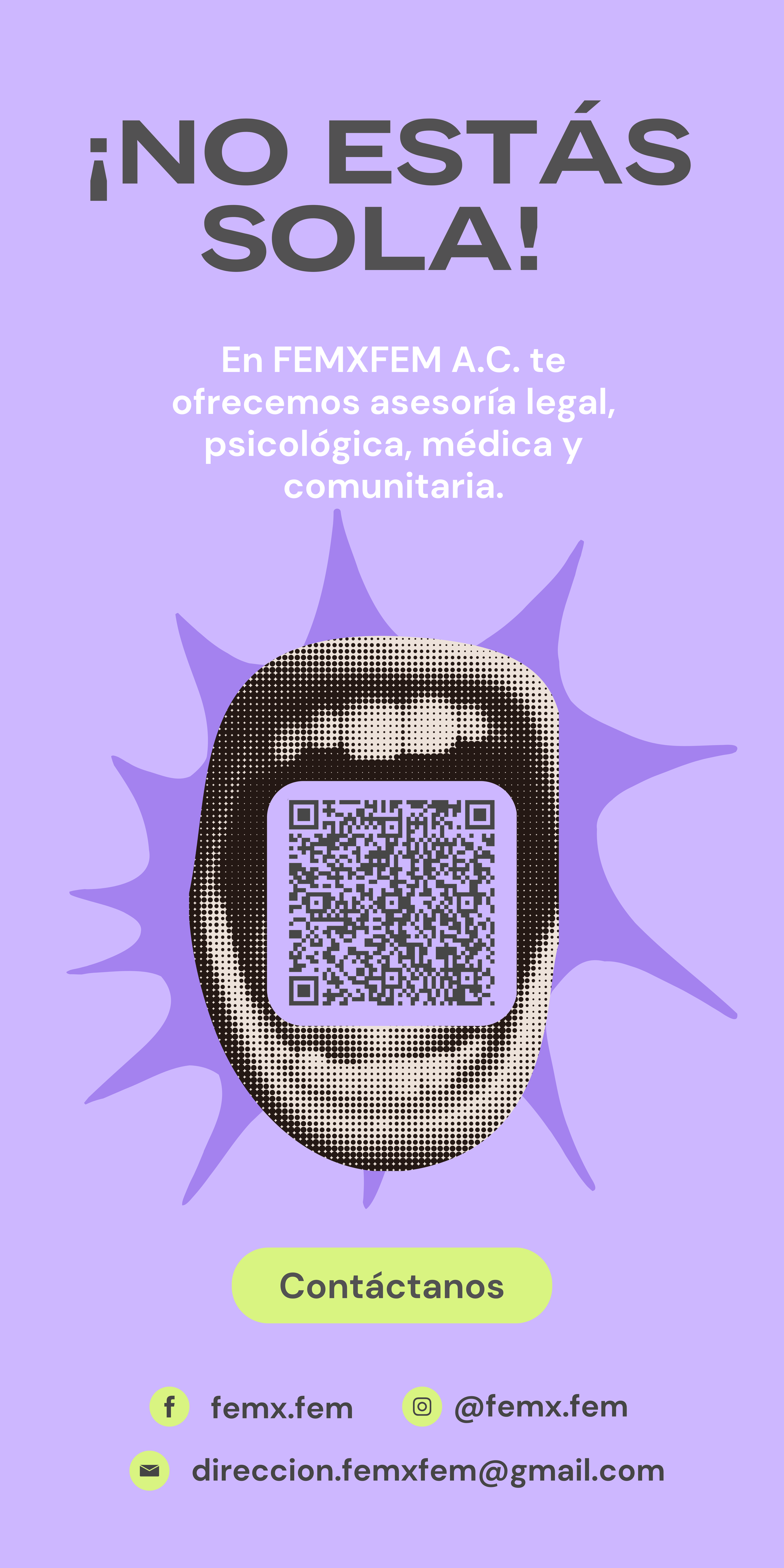Diseño de QR para lona en formato vertical