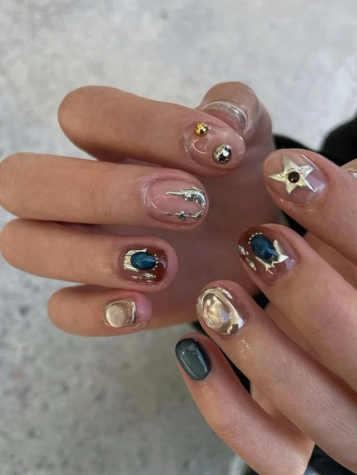 Builder gel nails at Nail Fairy NYC — structured apex applied over natural nails for strength