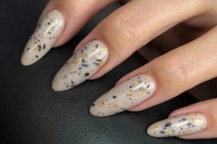 Gel-X soft gel nail extensions applied in NYC salon