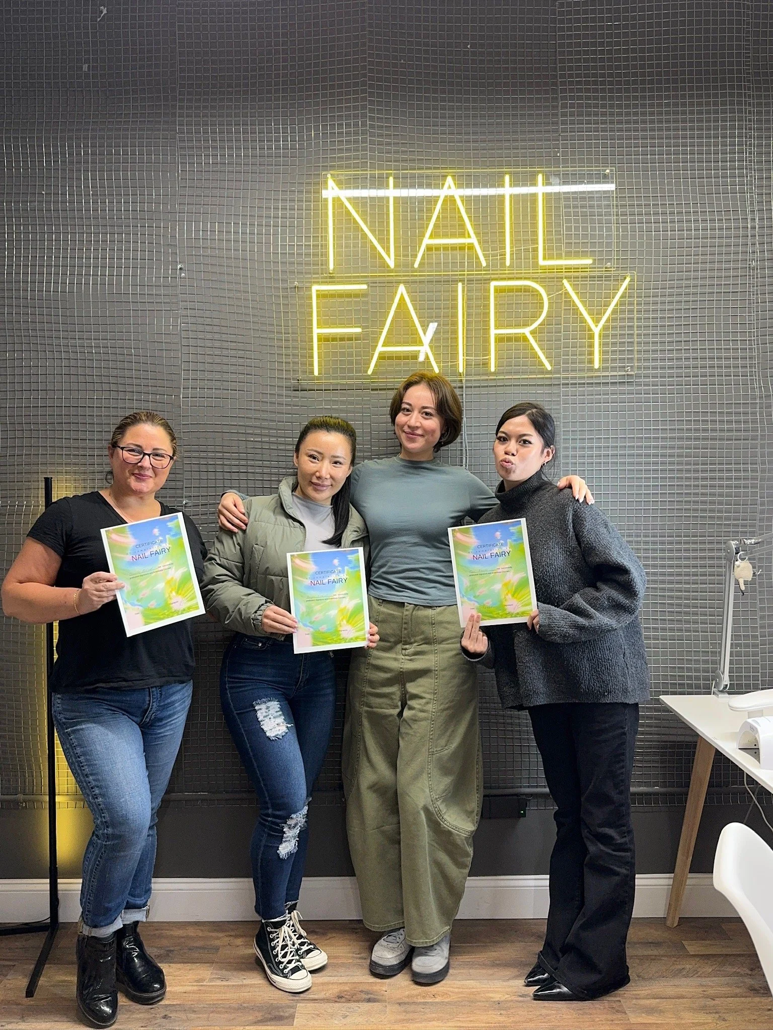 Russian manicure training course at Nail Fairy School in NYC