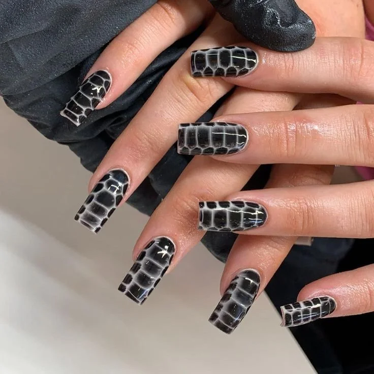 2025 nail art trends at Nail Fairy NYC — editorial nail design with chrome powder and nail gems